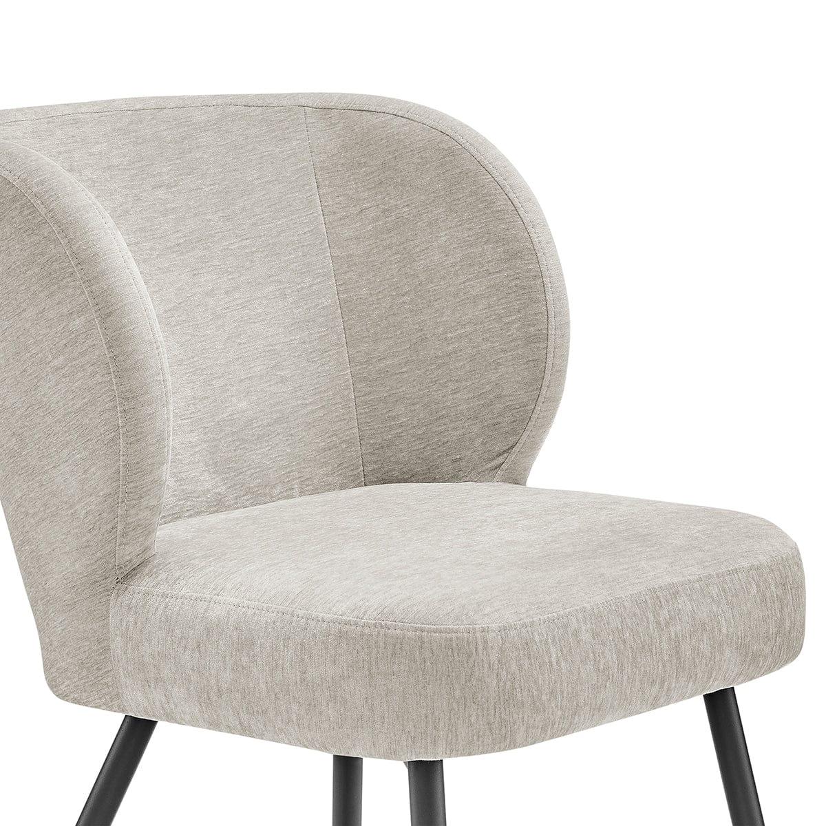 Mabel Set of 2 Dining Chairs - Chenille - Natural - Image 6