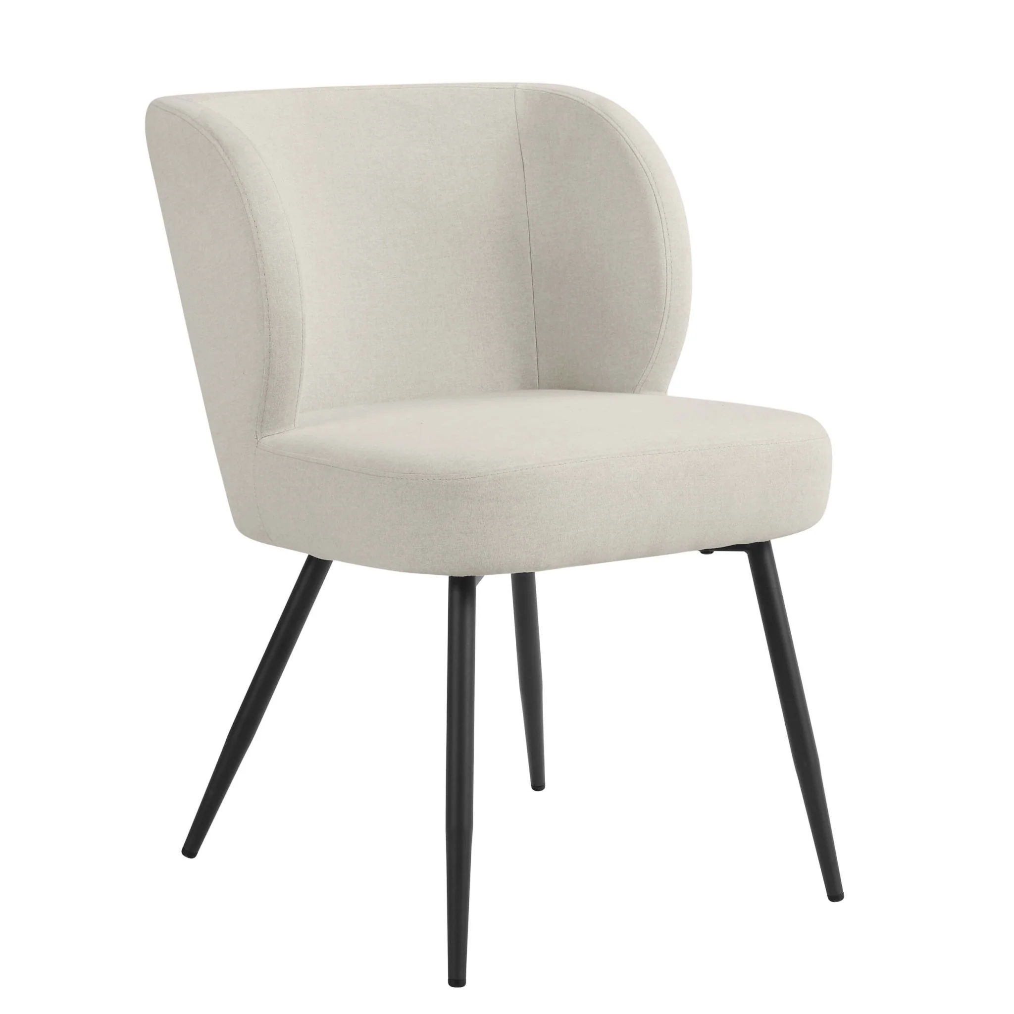 Mabel Set of 2 Dining Chairs - Linen Natural - Image 4