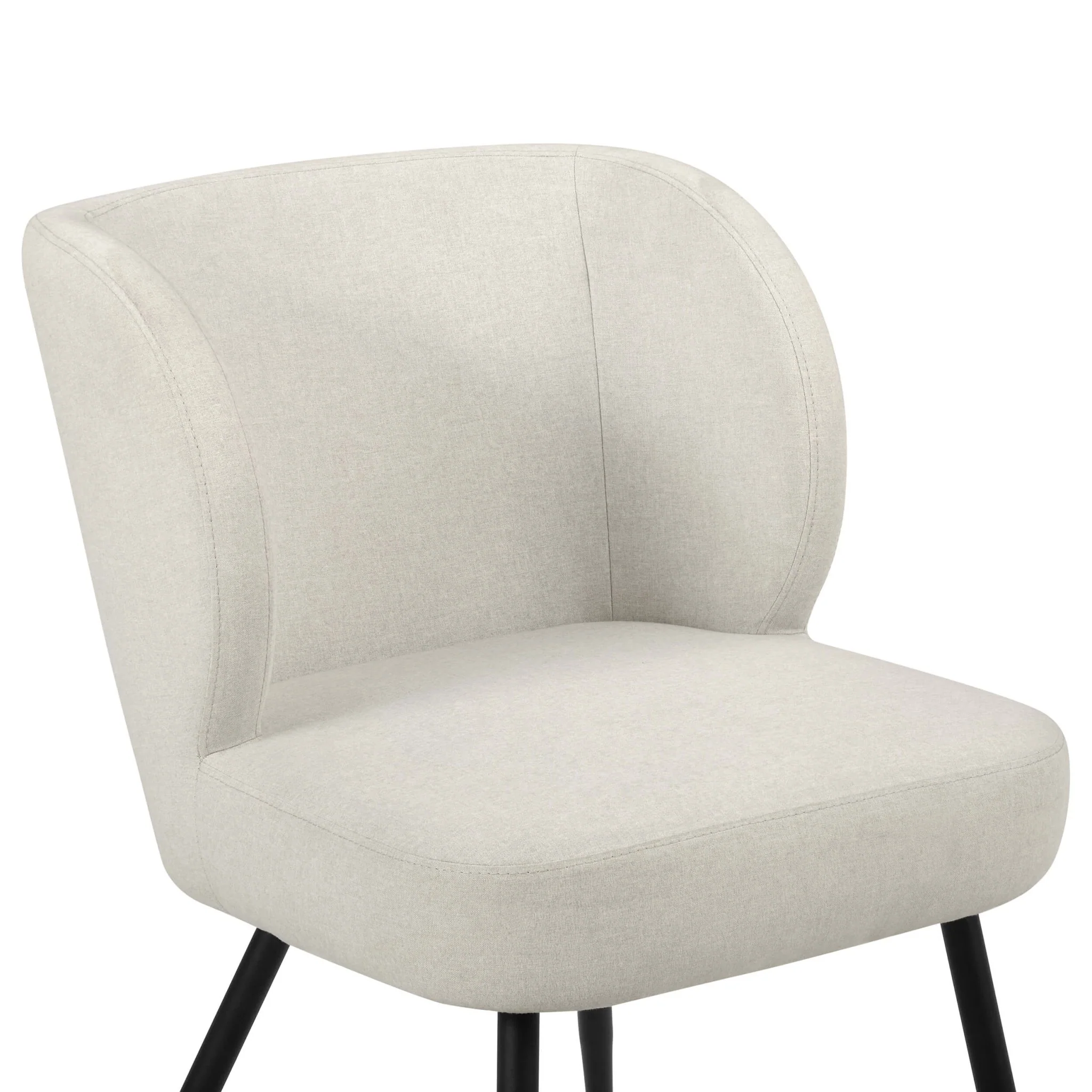 Mabel Set of 2 Dining Chairs - Linen Natural - Image 7