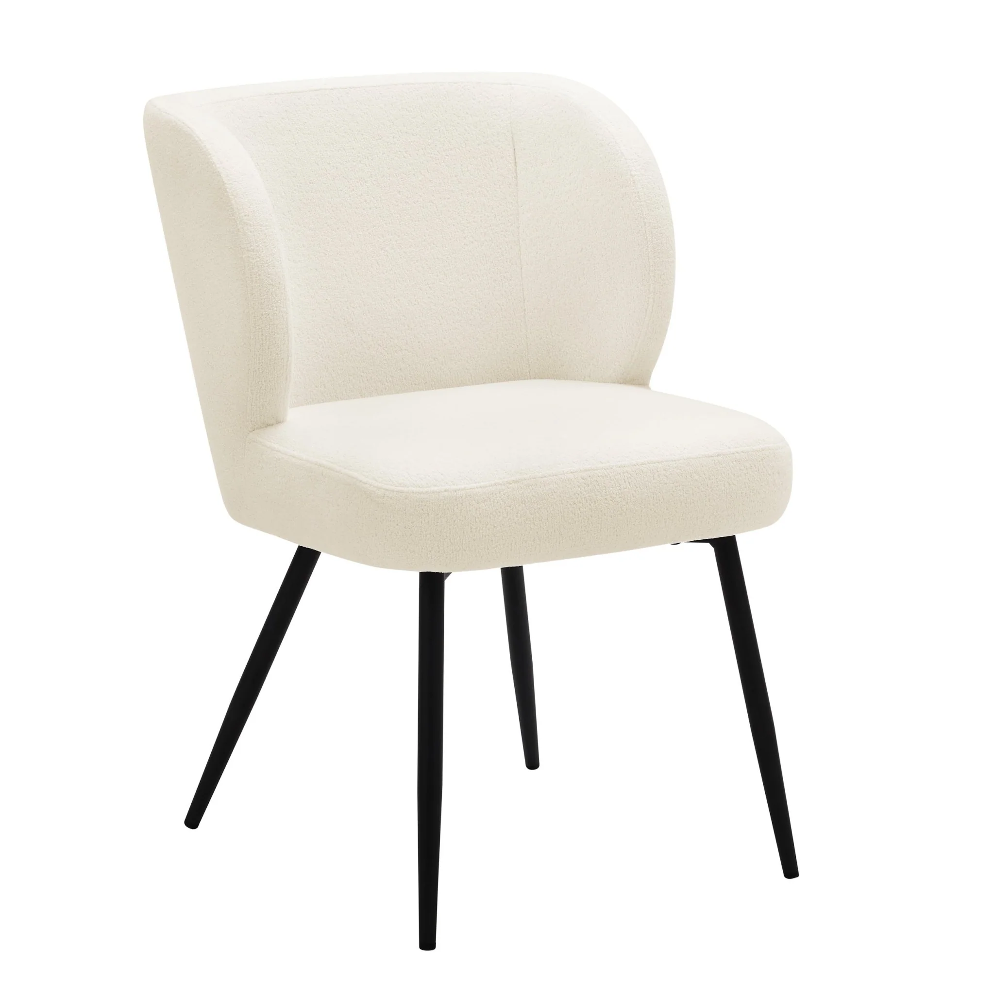 Mabel Set of 2 Dining Chairs - Teddy White - Image 3