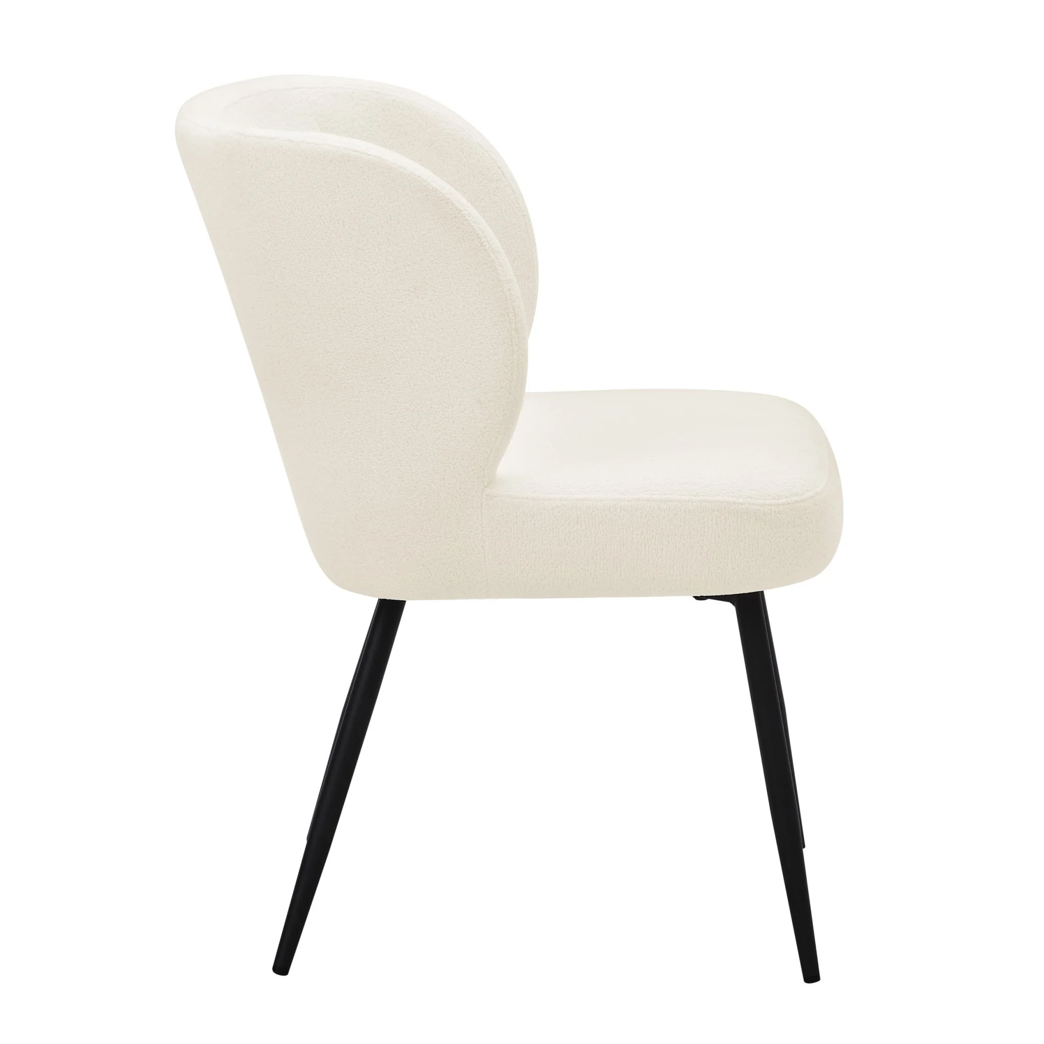 Mabel Set of 2 Dining Chairs - Teddy White - Image 4
