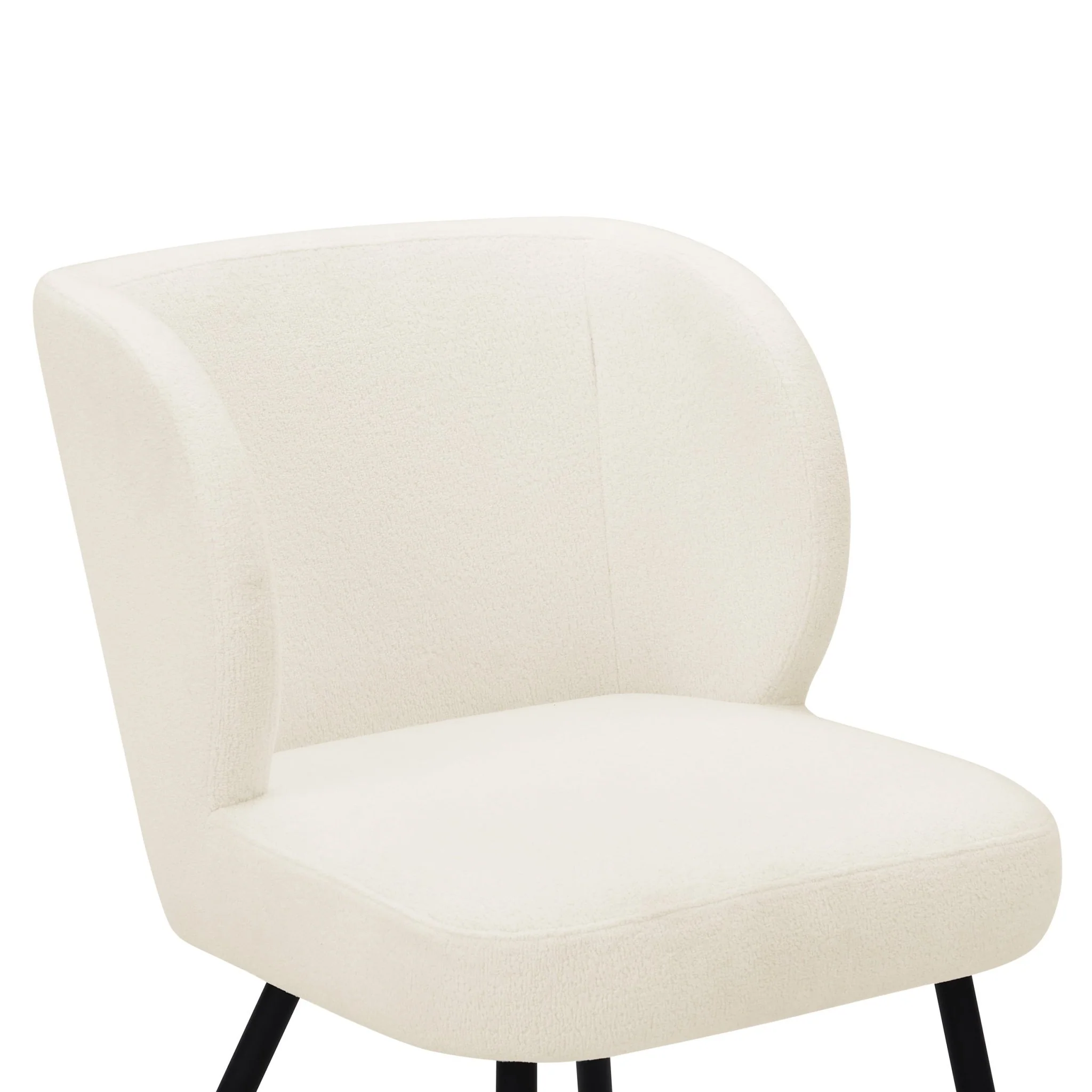 Mabel Set of 2 Dining Chairs - Teddy White - Image 6