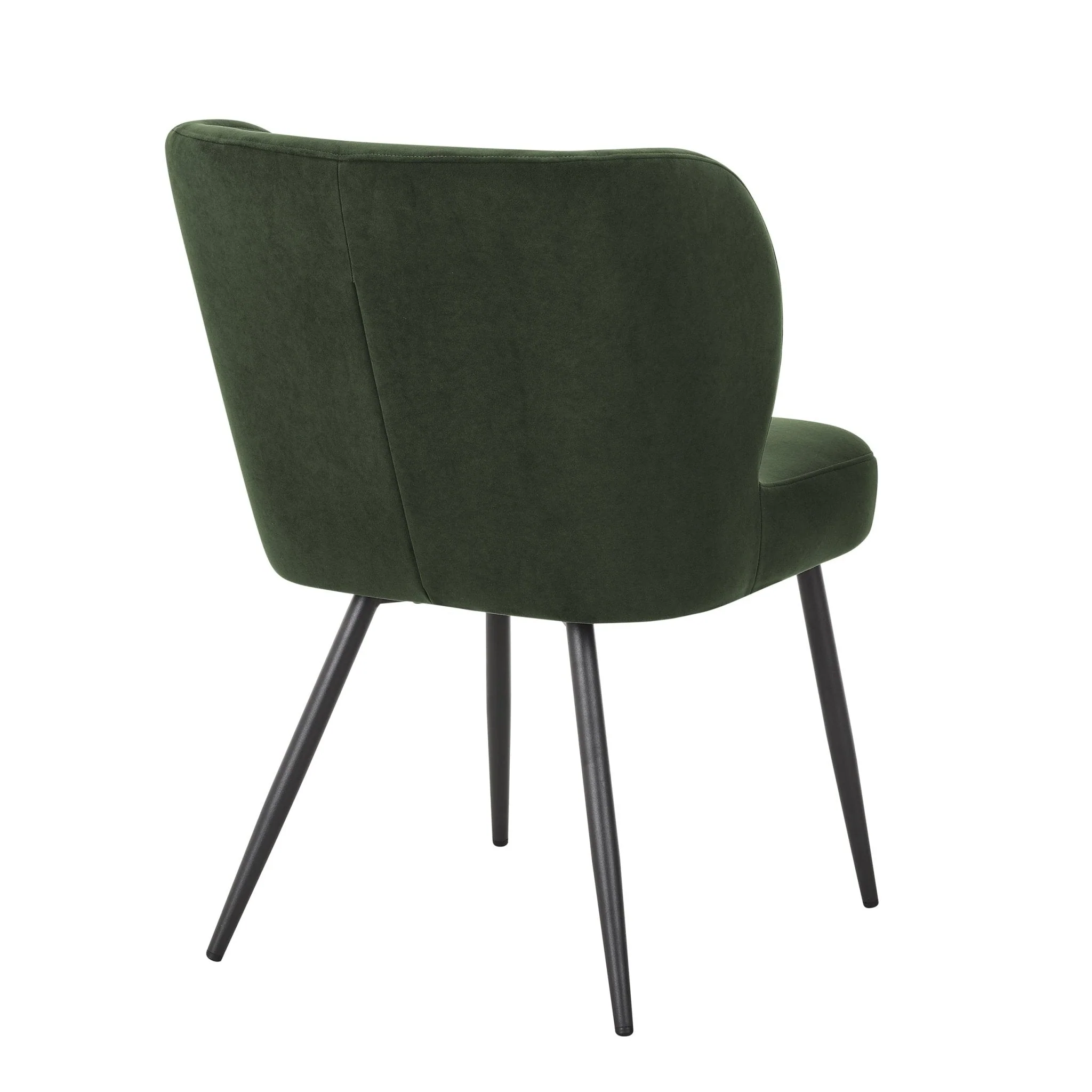 Mabel Set of 2 Dining Chairs - Velvet - Dark Olive - Image 5