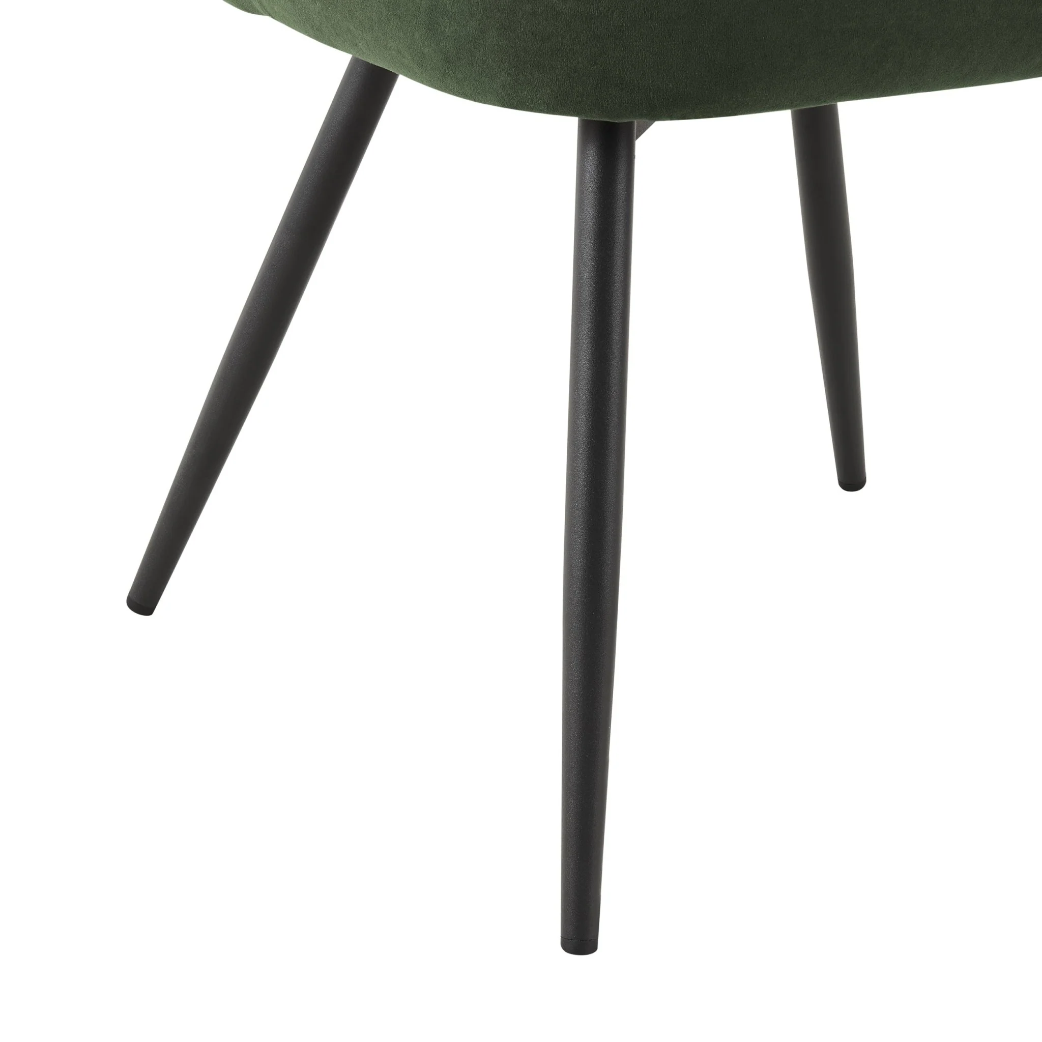 Mabel Set of 2 Dining Chairs - Velvet - Dark Olive - Image 7