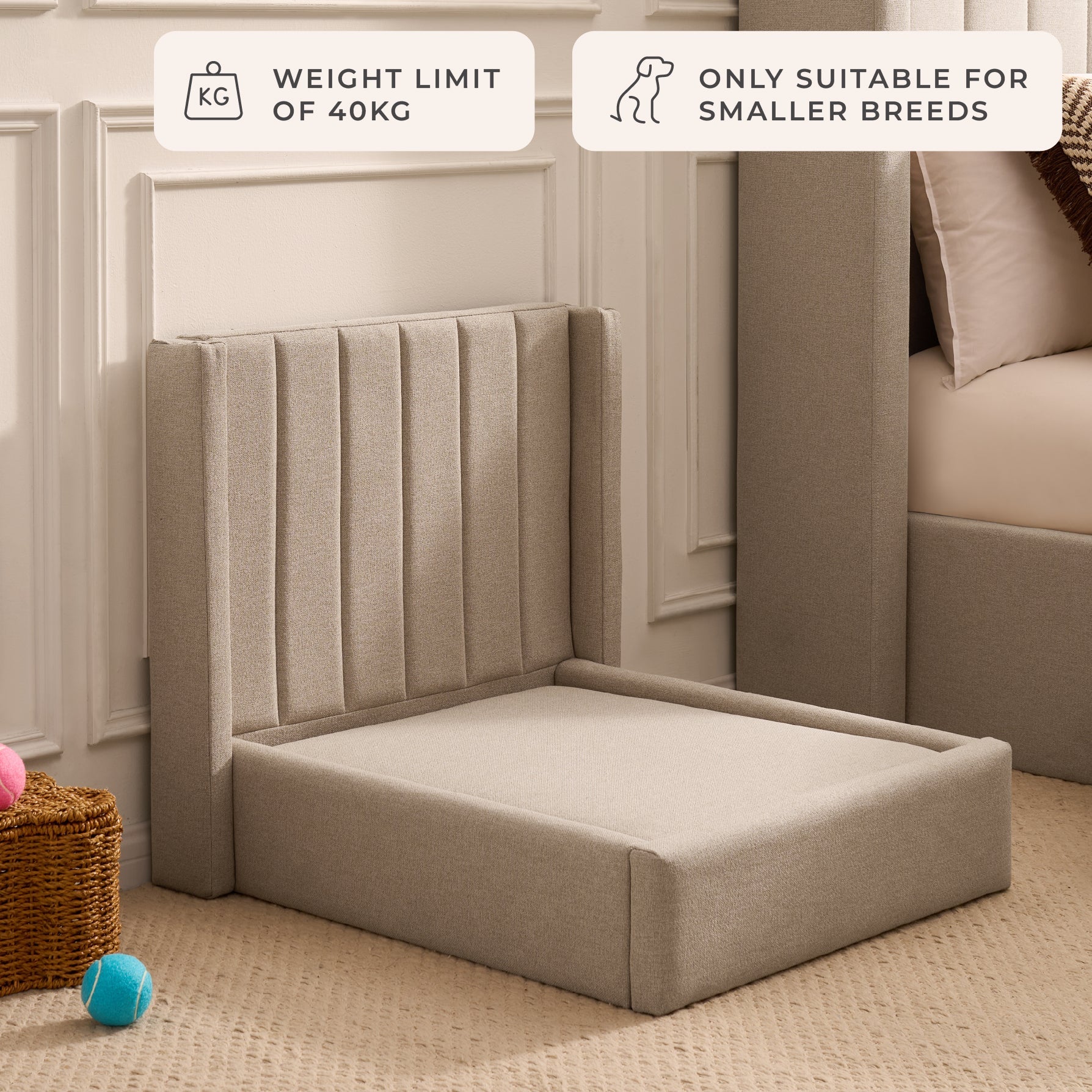 Madison Dog Bed - Oatmeal