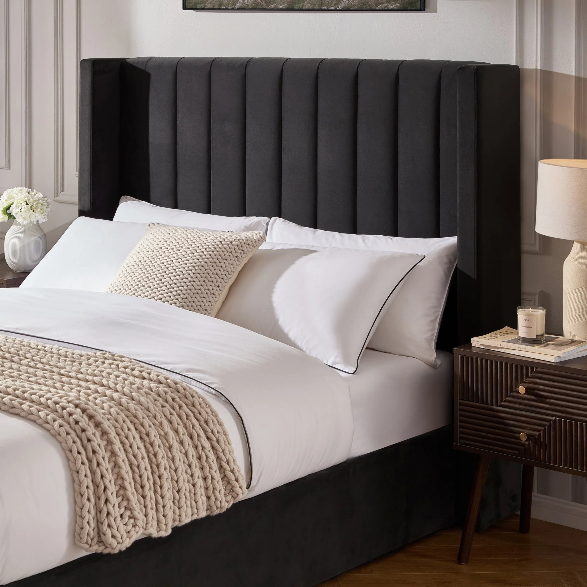 Madison Ottoman Storage Bed - Ink - Image 3