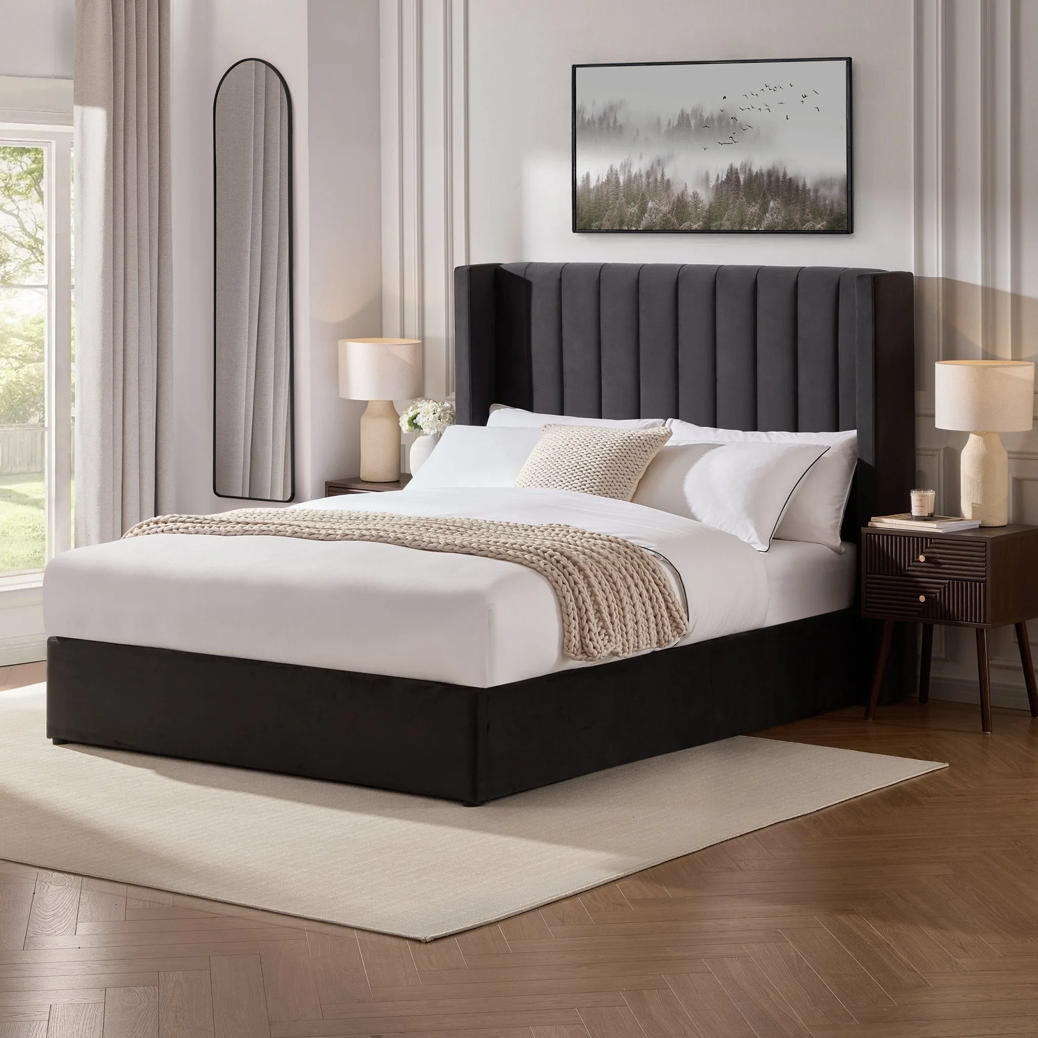 Madison Ottoman Storage Bed - Ink - Image 4