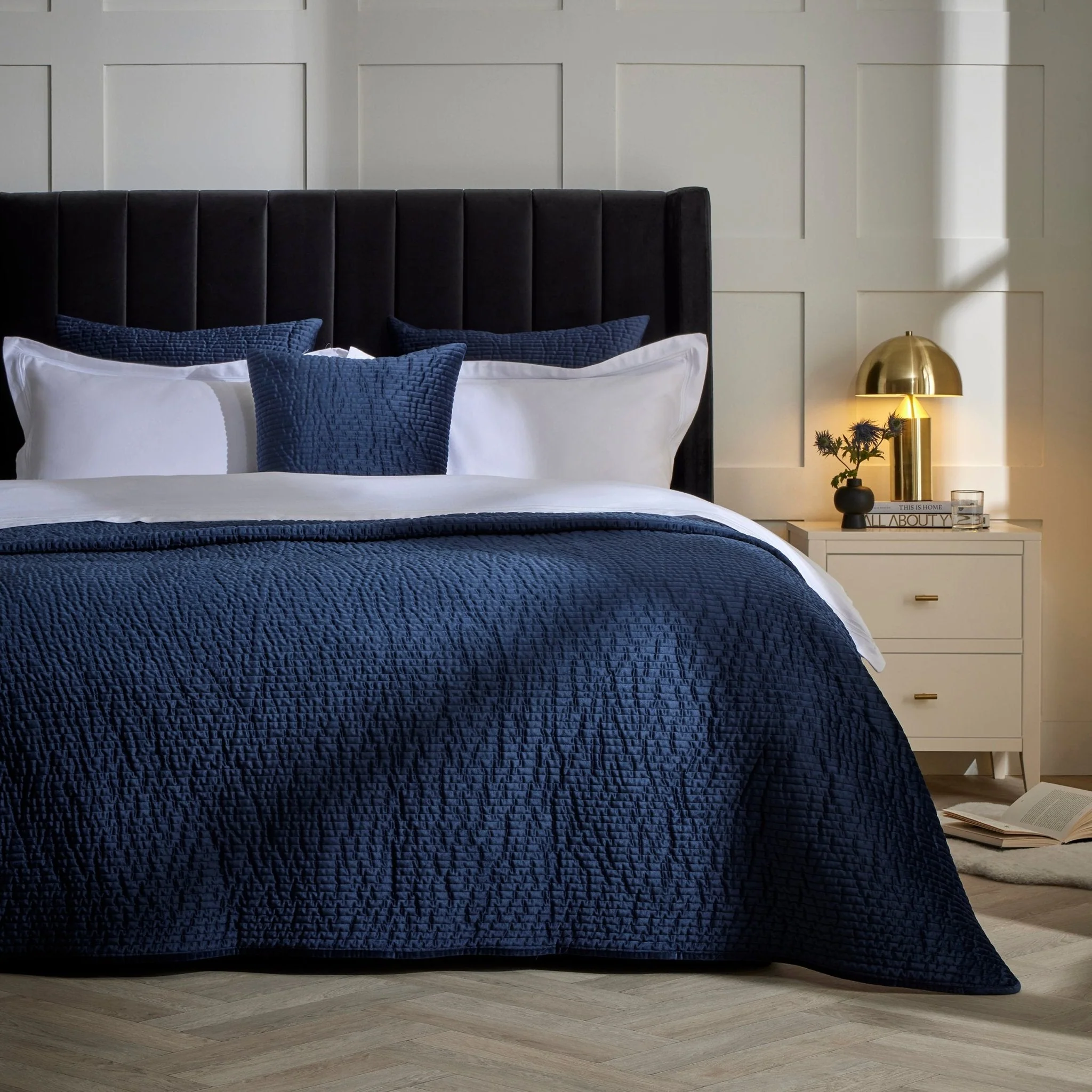 Madison Ottoman Storage Bed - Ink - Image 7