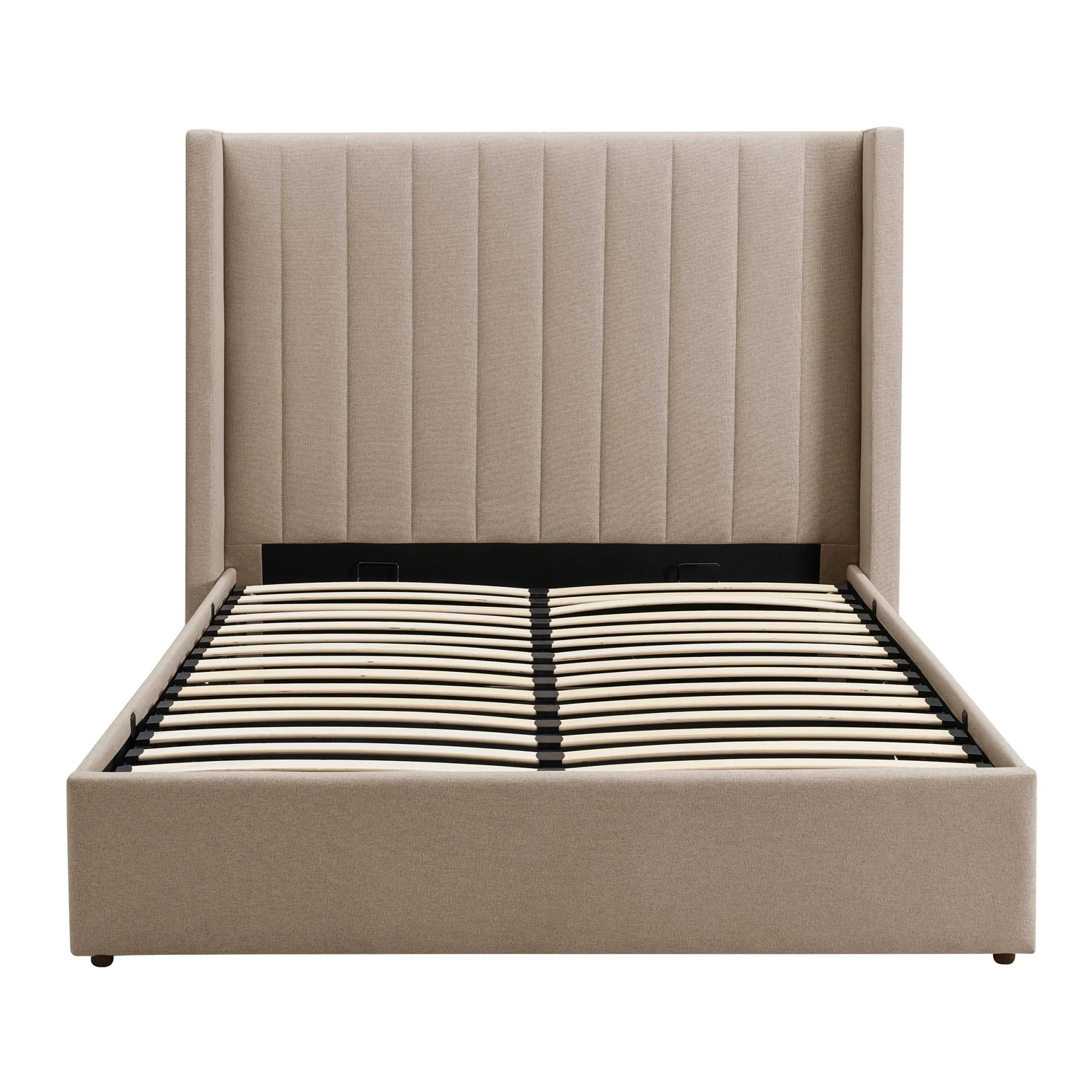 Madison Ottoman Storage Bed - Oatmeal - Image 10