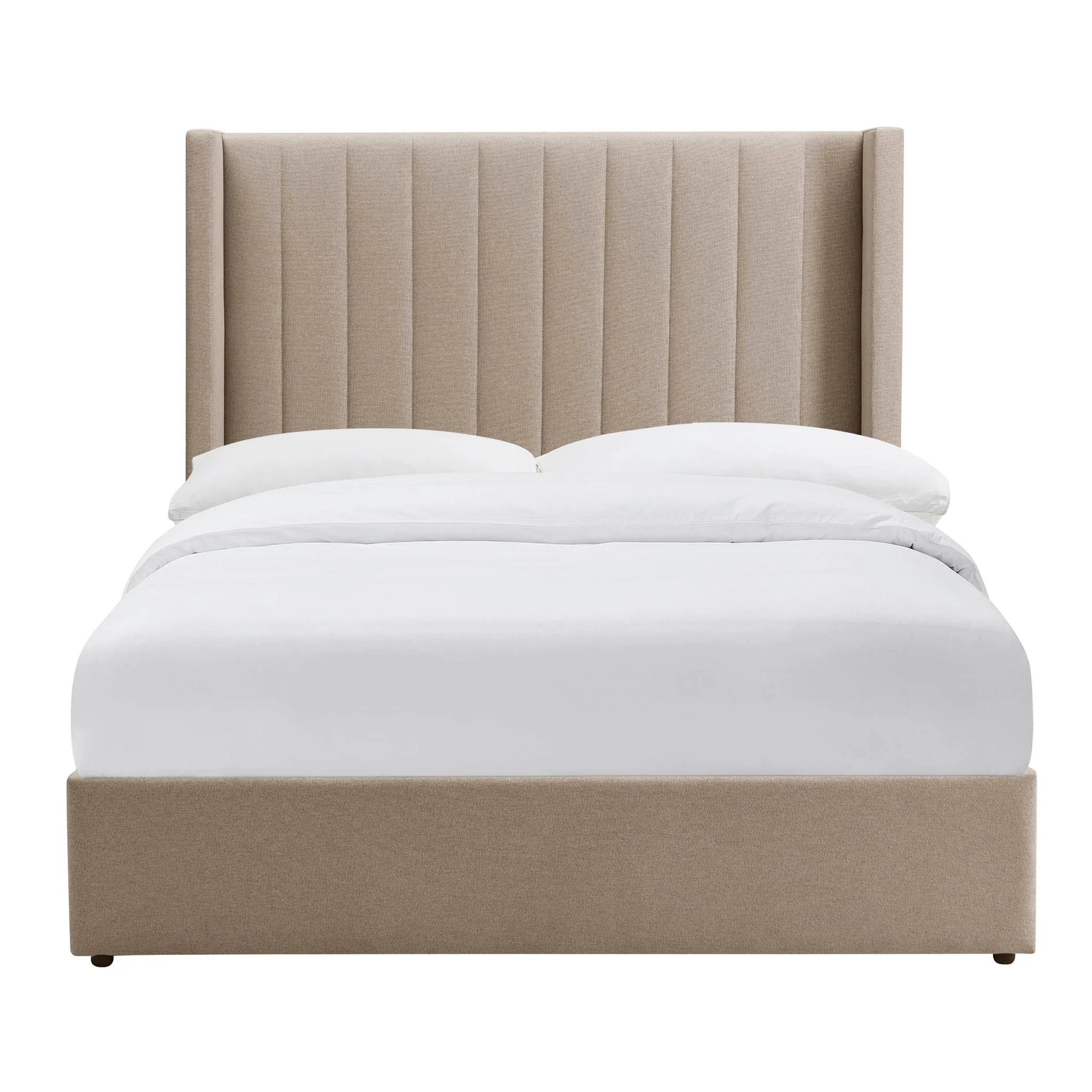 Madison Ottoman Storage Bed - Oatmeal - Image 13
