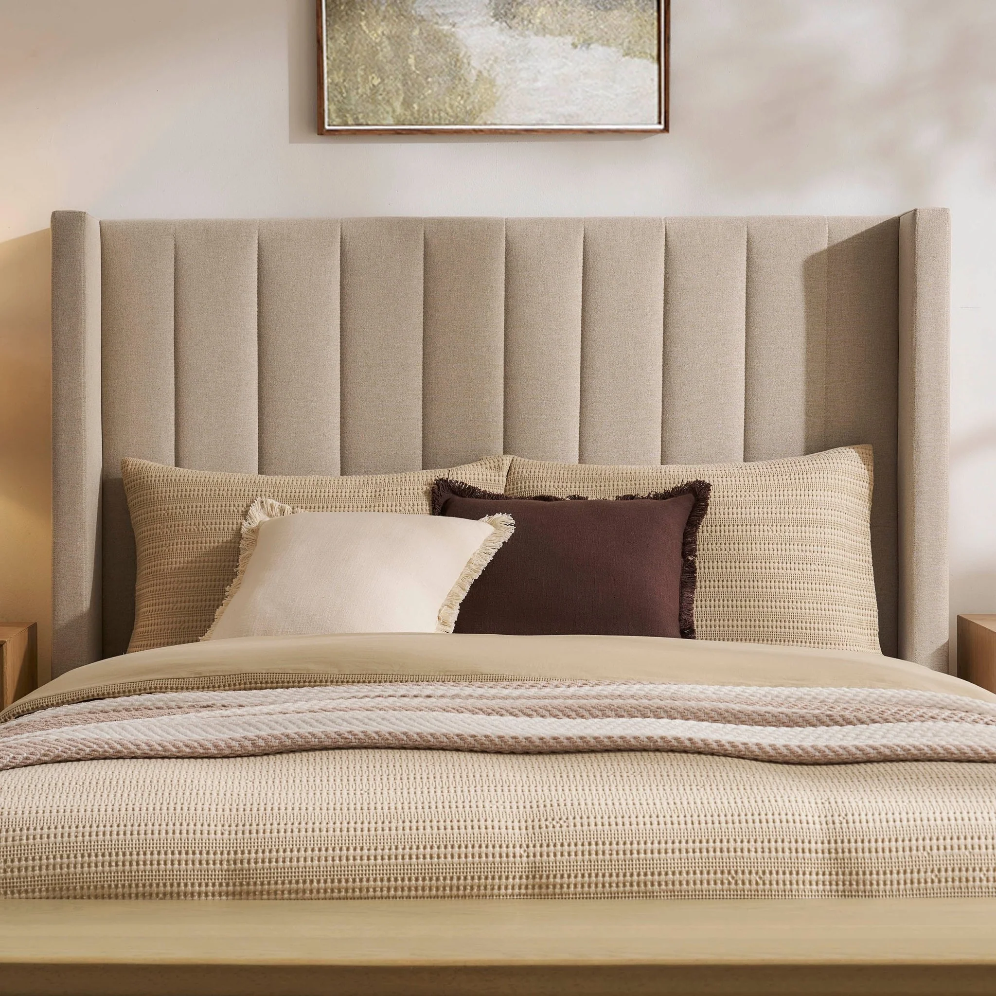 Madison Ottoman Storage Bed - Oatmeal - Image 5