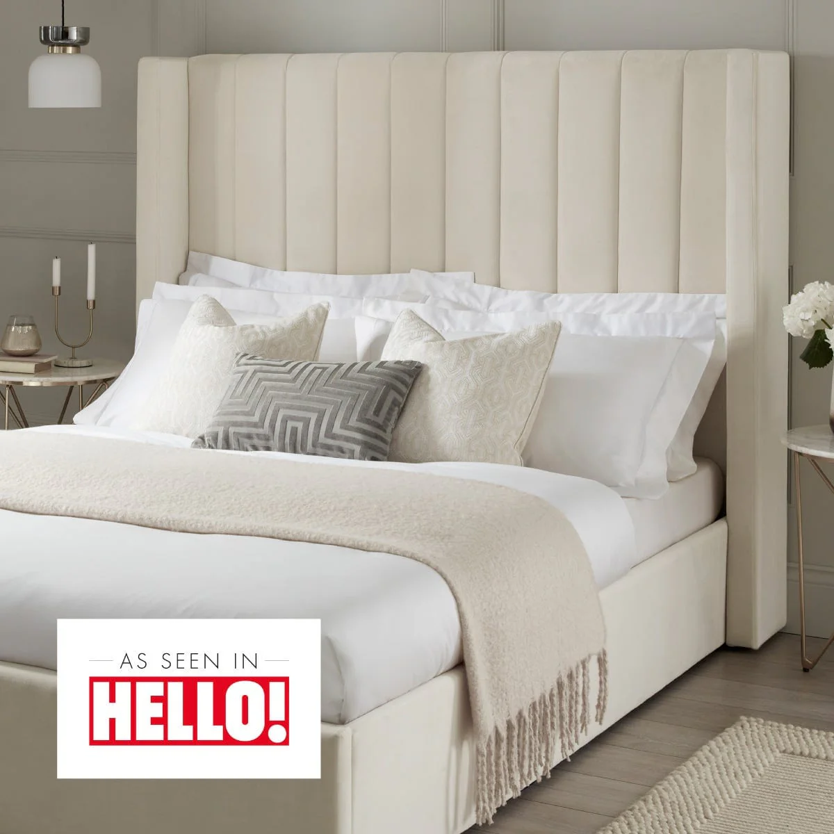 Madison Ottoman Storage Bed - Ecru - Image 9