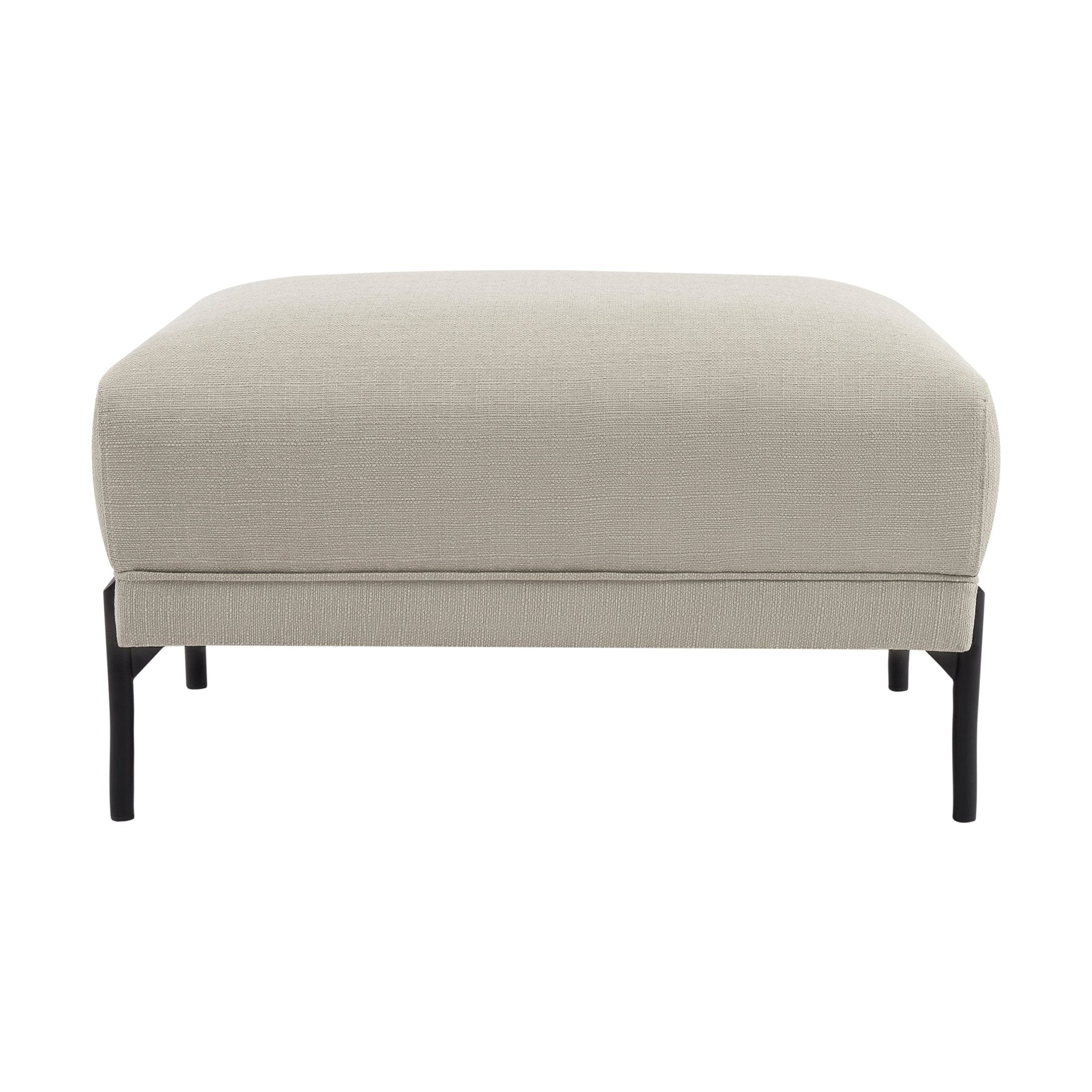 Madison Pouffe - Stone Grey - Image 3