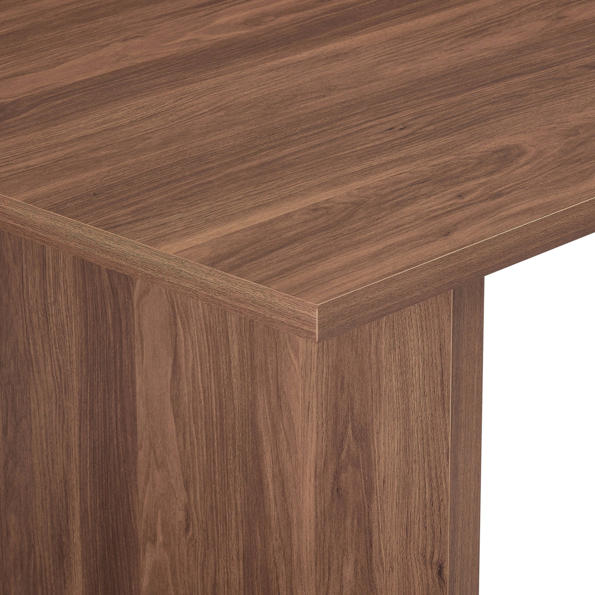 Maisie 4-6 Seater Dining Table -  Mid Wood - Image 4