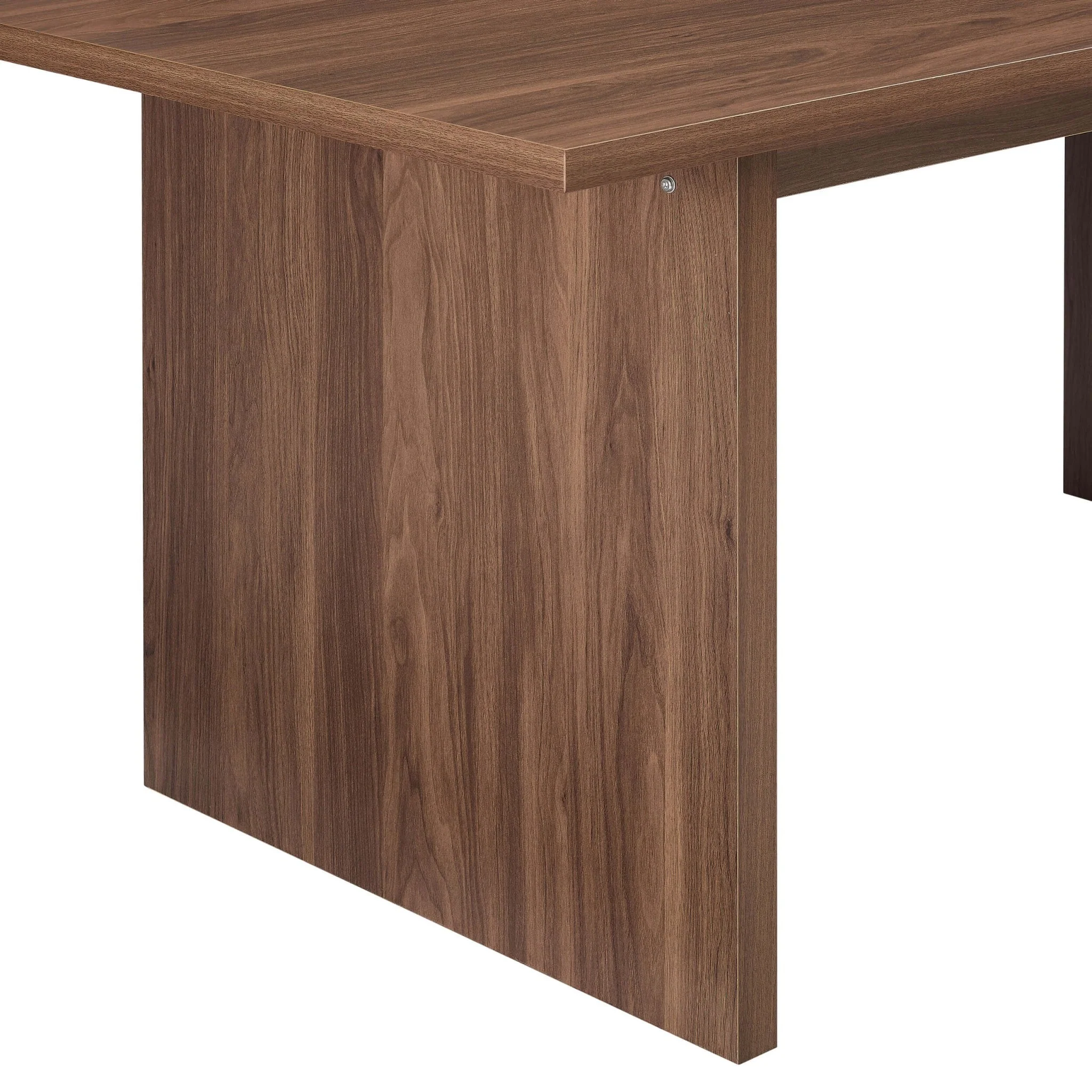 Maisie 4-6 Seater Dining Table -  Mid Wood - Image 5