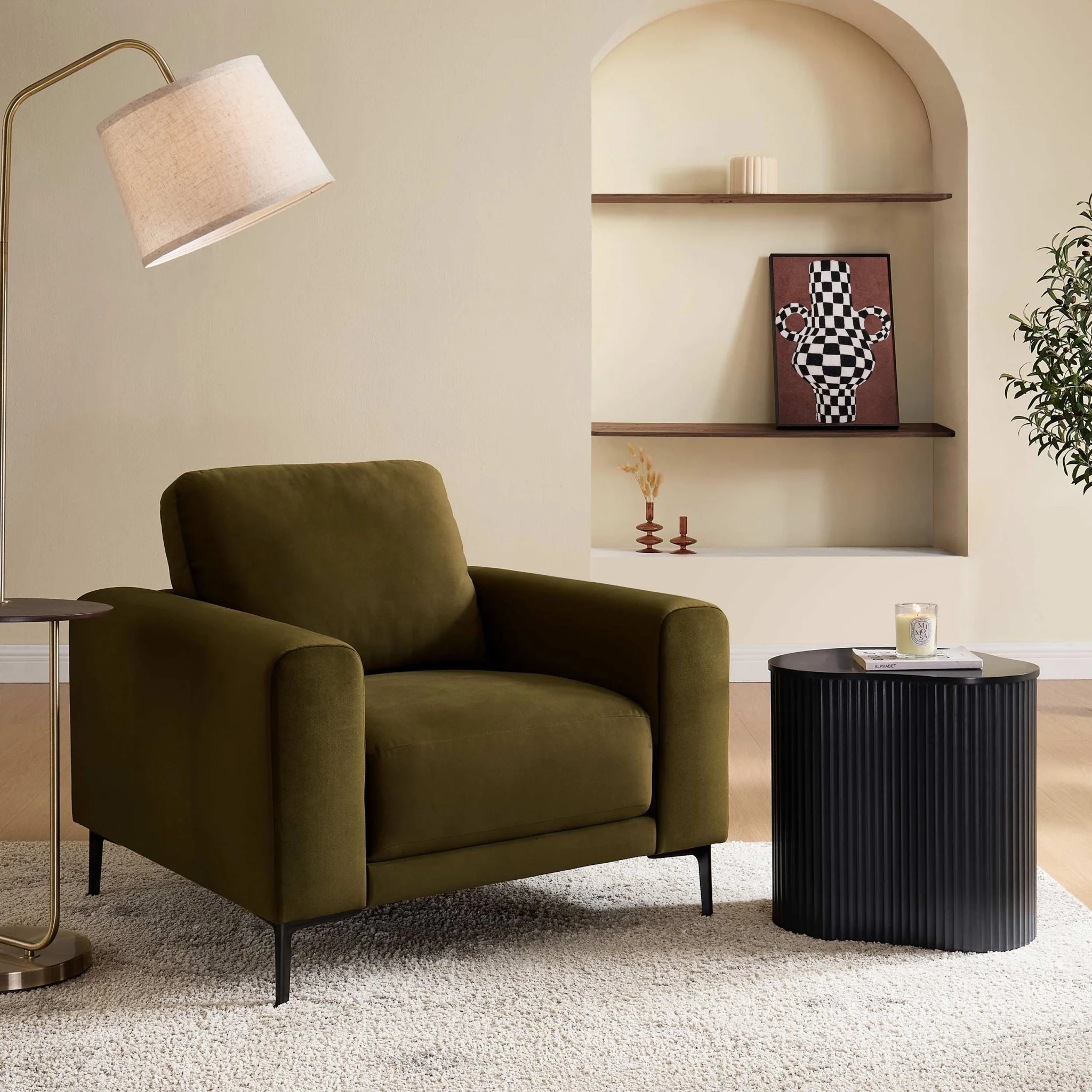 Malibu Armchair - Rich Green