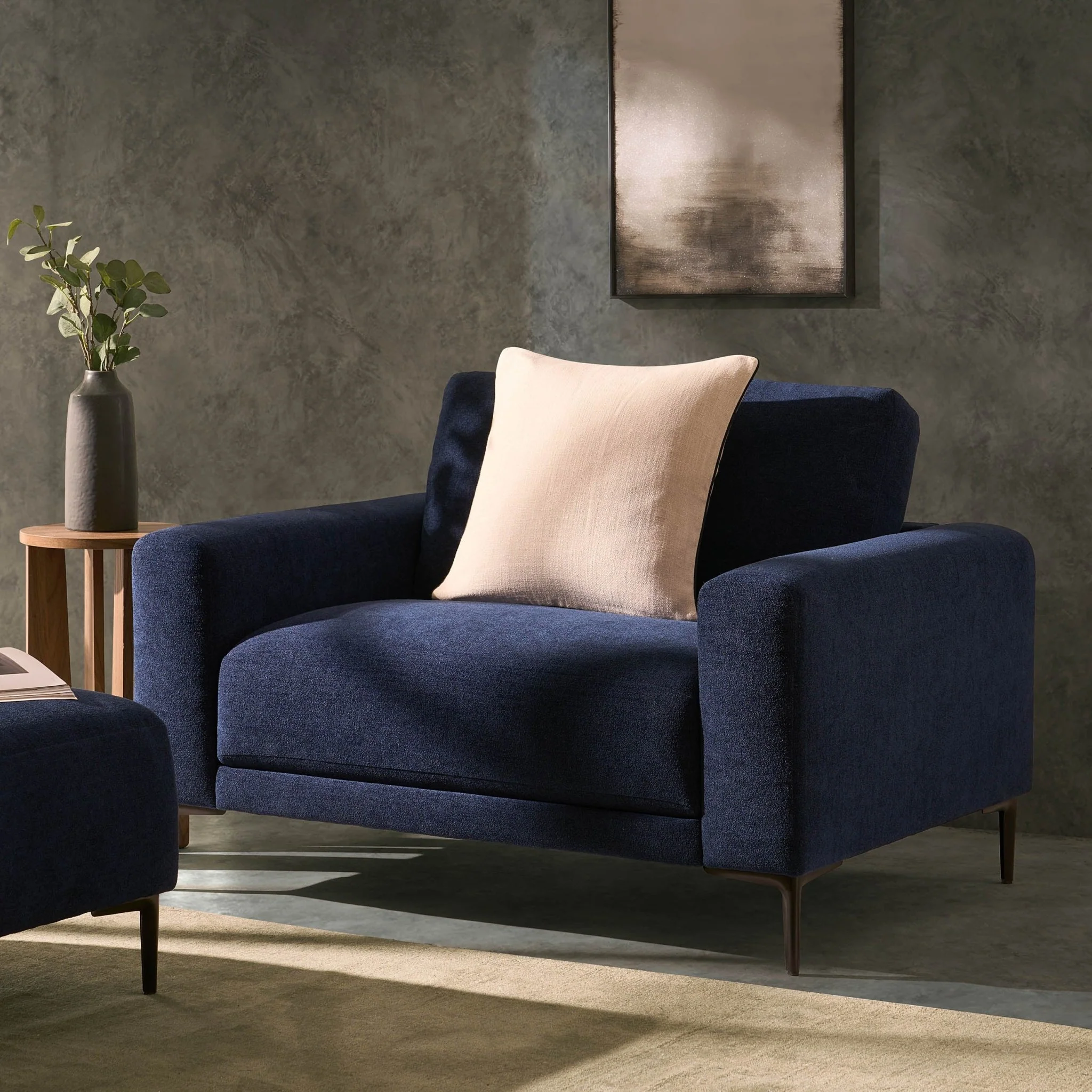Malibu Loveseat - Chenille Navy