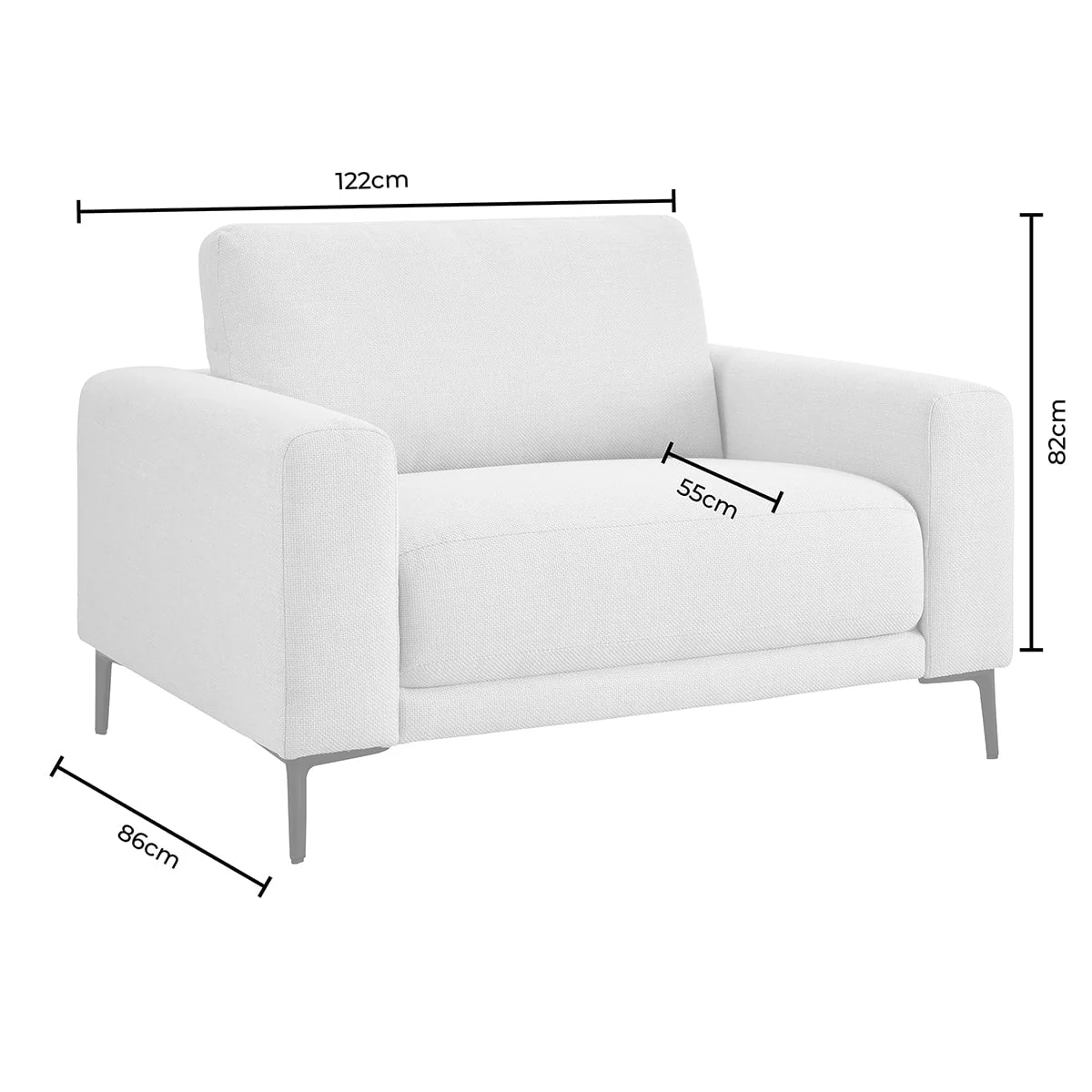 Malibu Loveseat - Chenille Mushroom - Image 5
