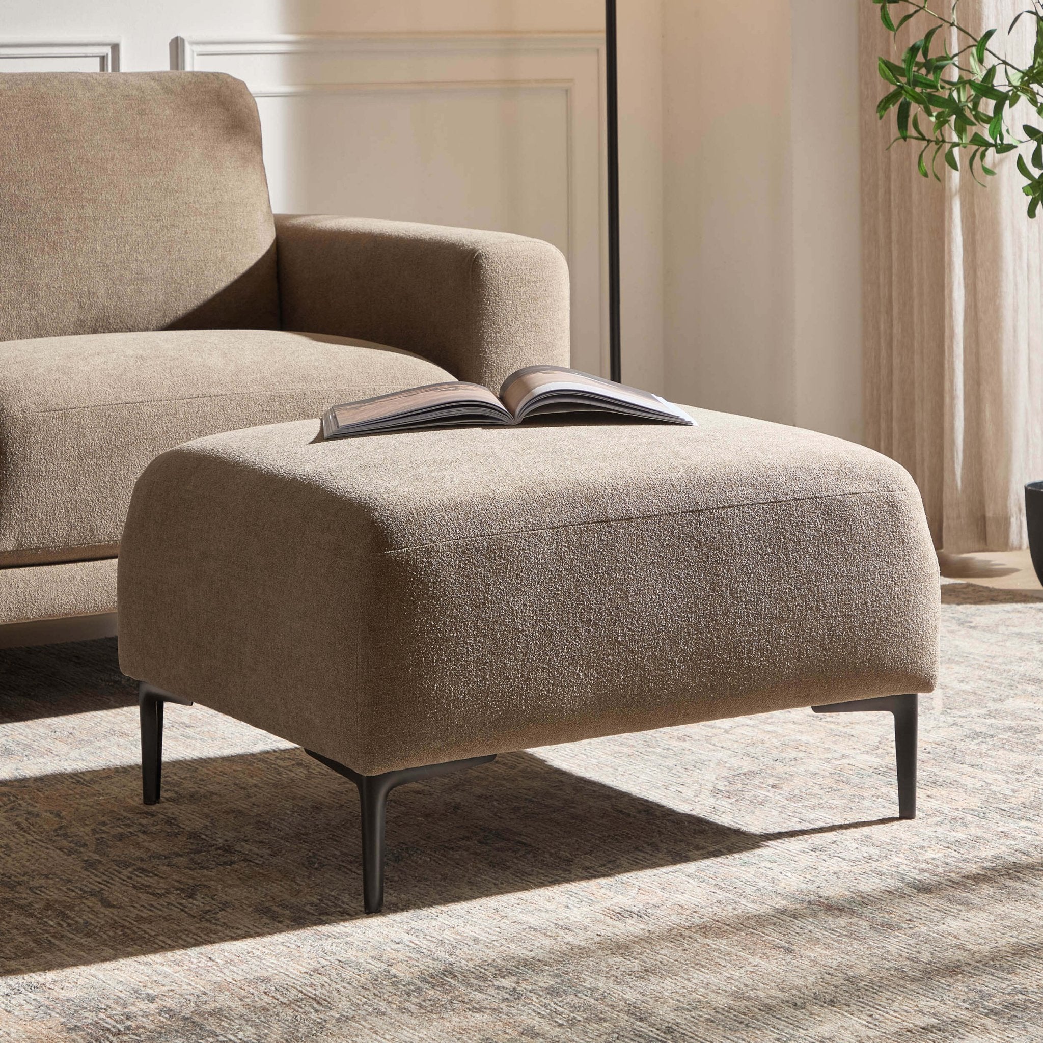 Malibu Pouffe - Chenille Mushroom