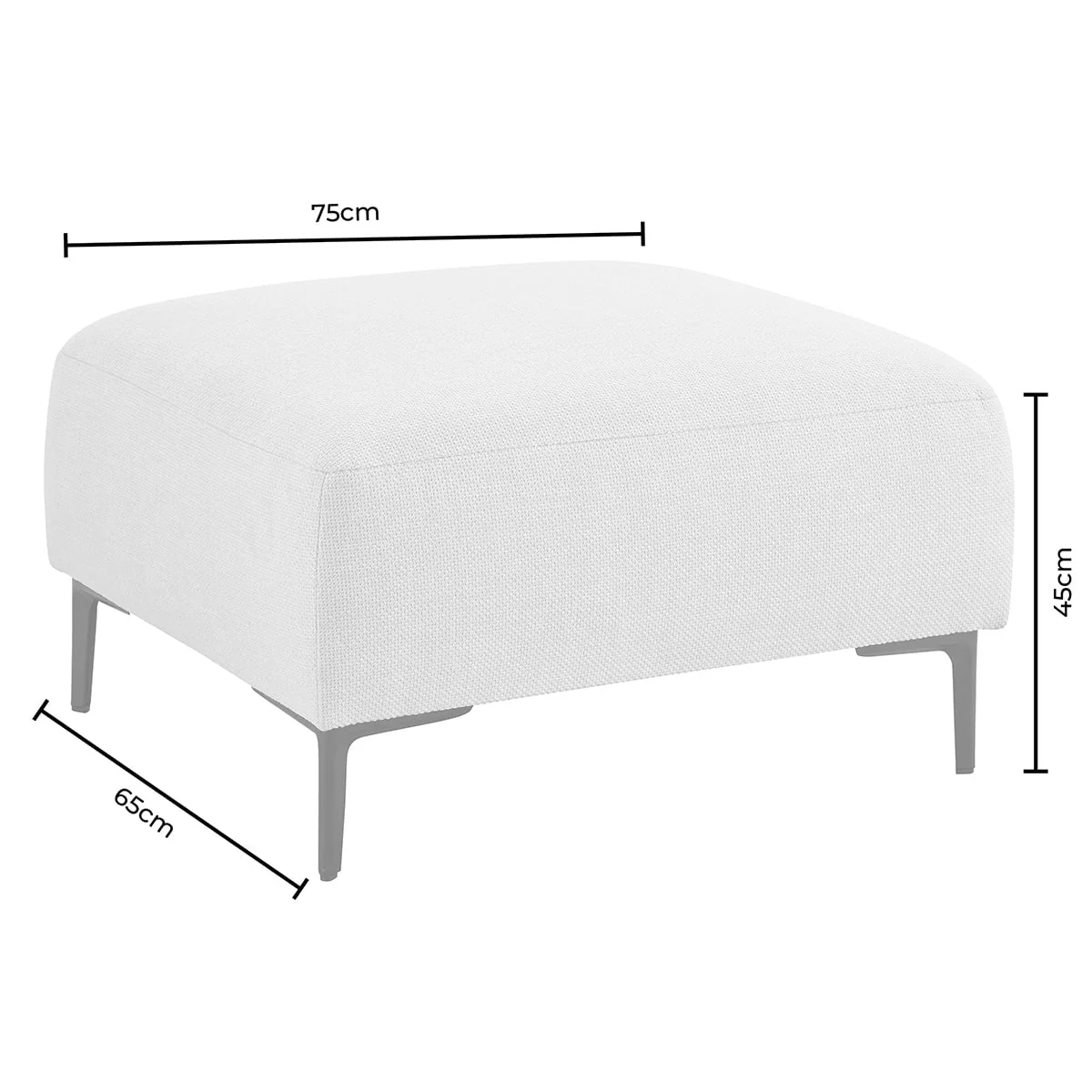 Malibu Pouffe - Chenille Navy - Image 5
