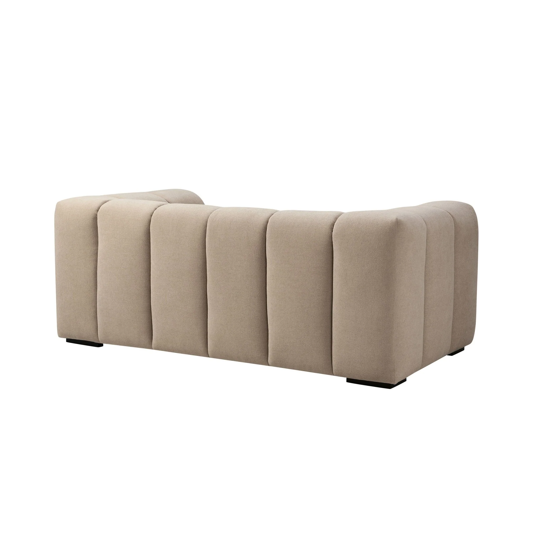 Manhattan 2 Seater Sofa- Chenille Oatmeal - Image 5