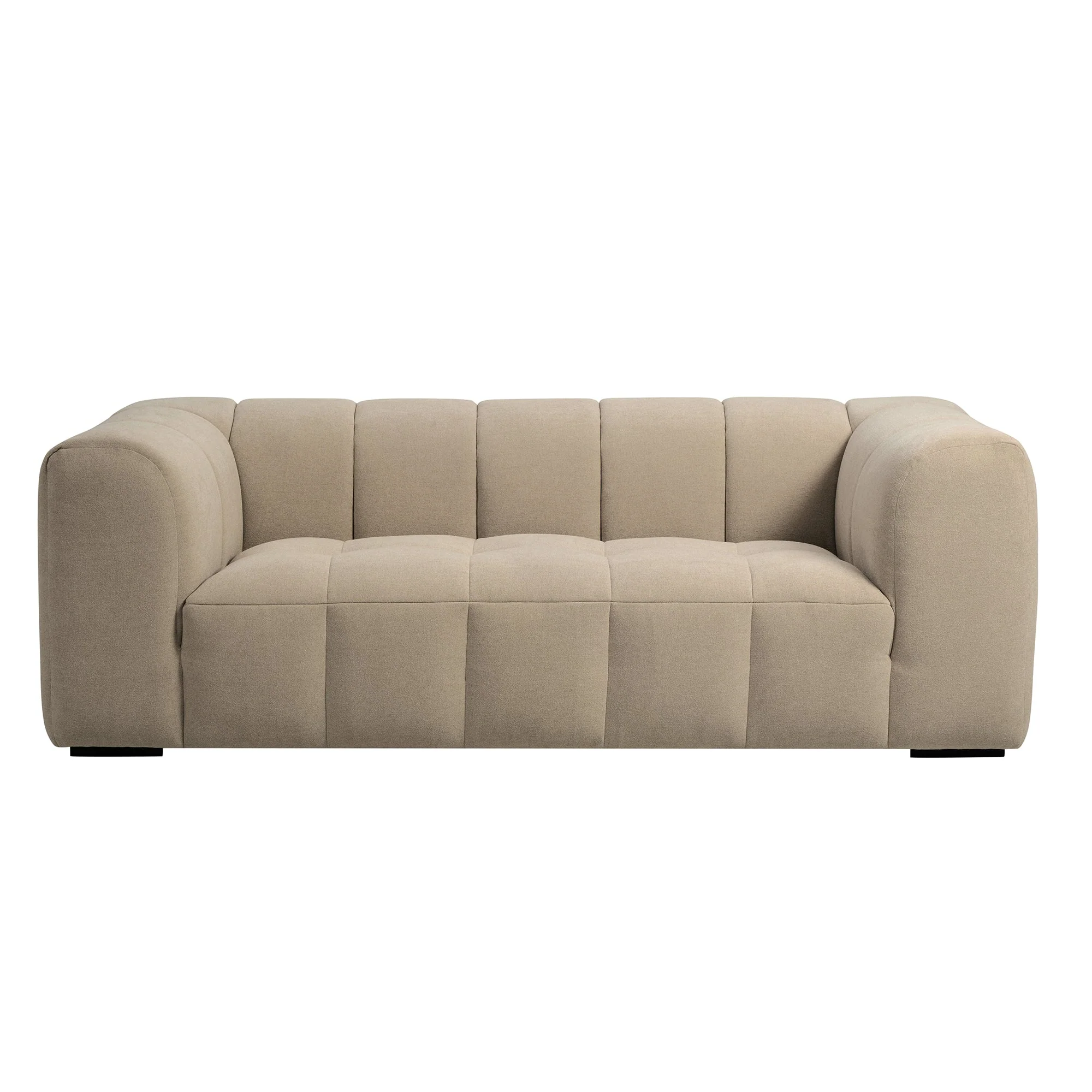 Manhattan 3 Seater Sofa - Chenille Oatmeal - Image 3