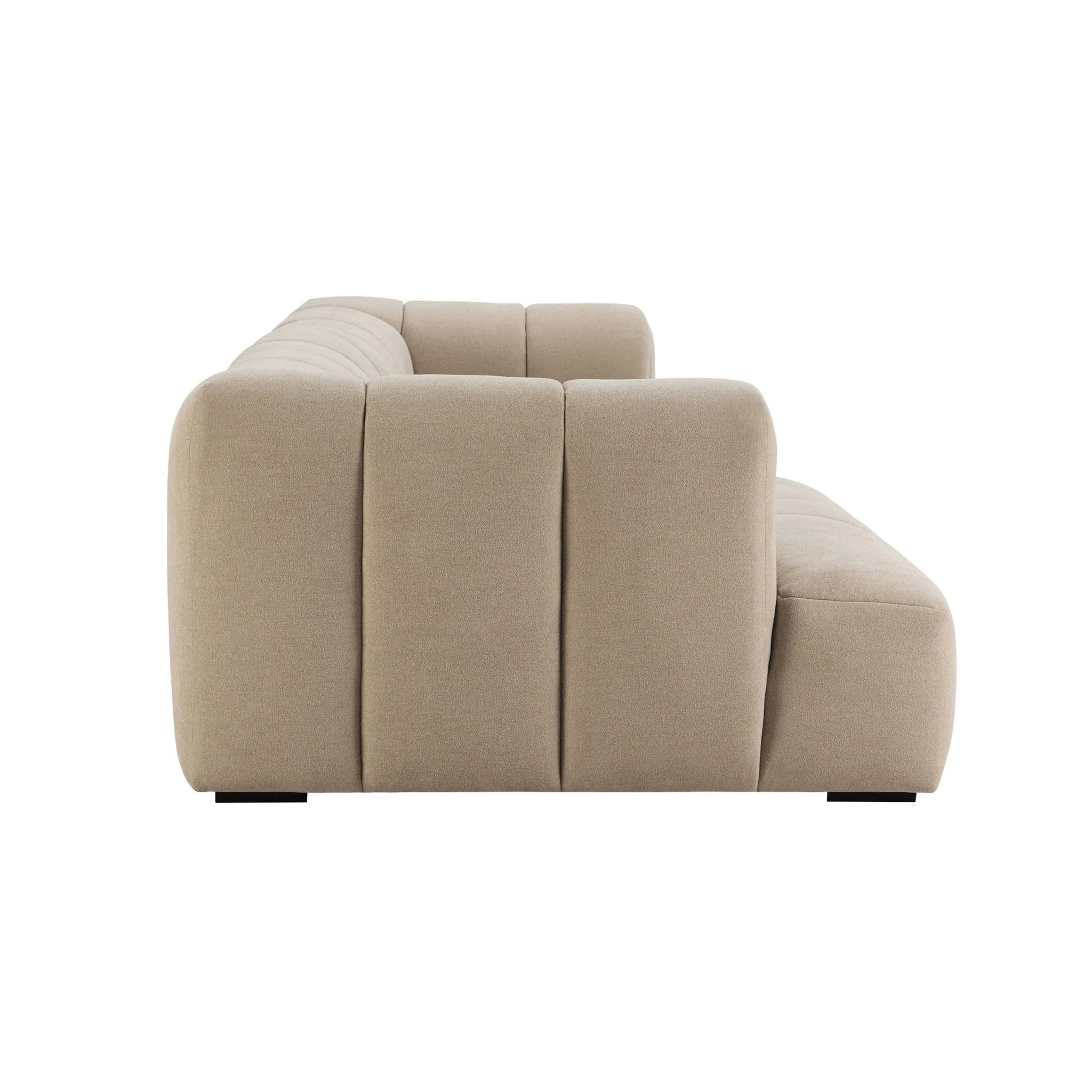 Manhattan Left Hand Chaise Sofa - Chenille Oatmeal - Image 6