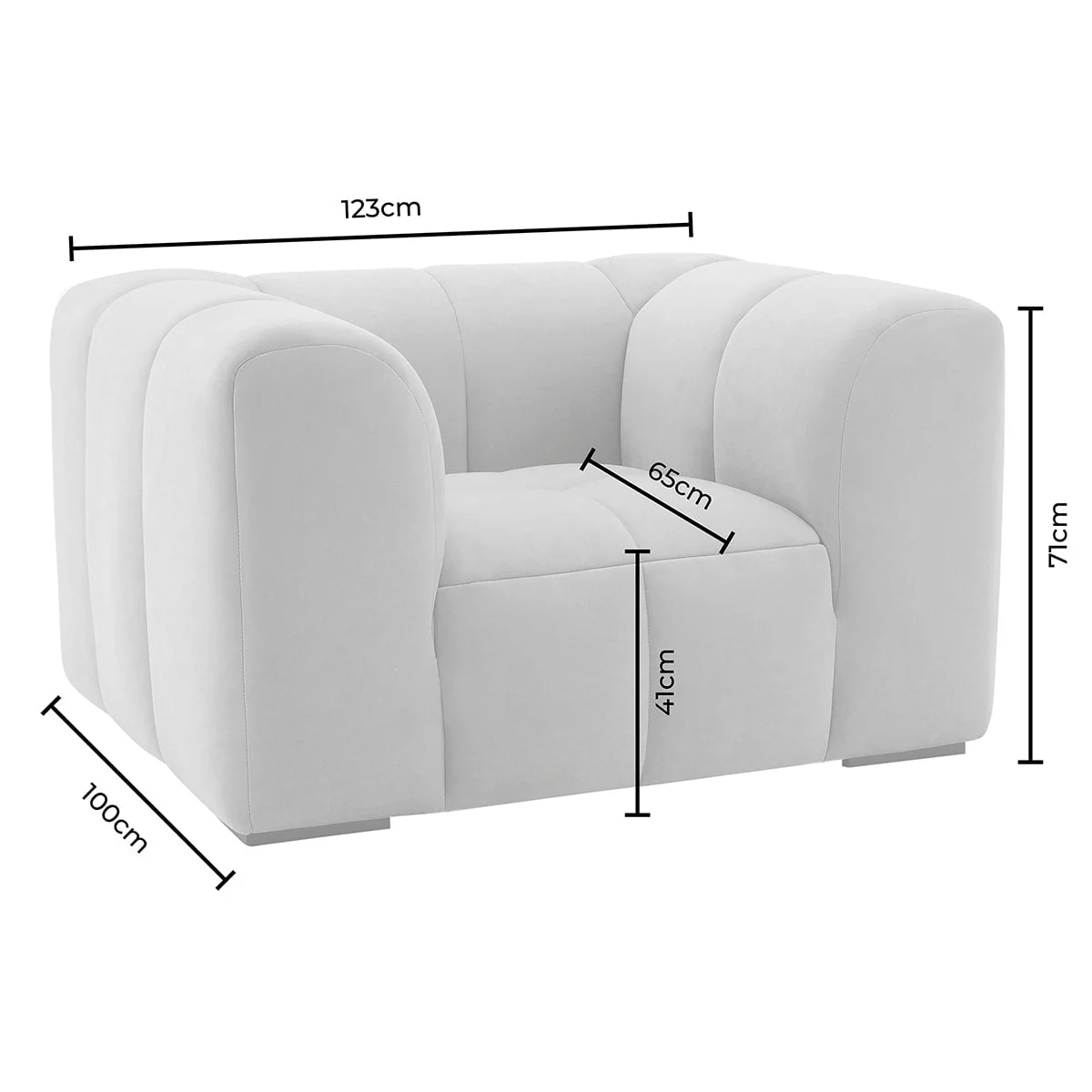 Manhattan Loveseat - Chenille Oatmeal - Image 9