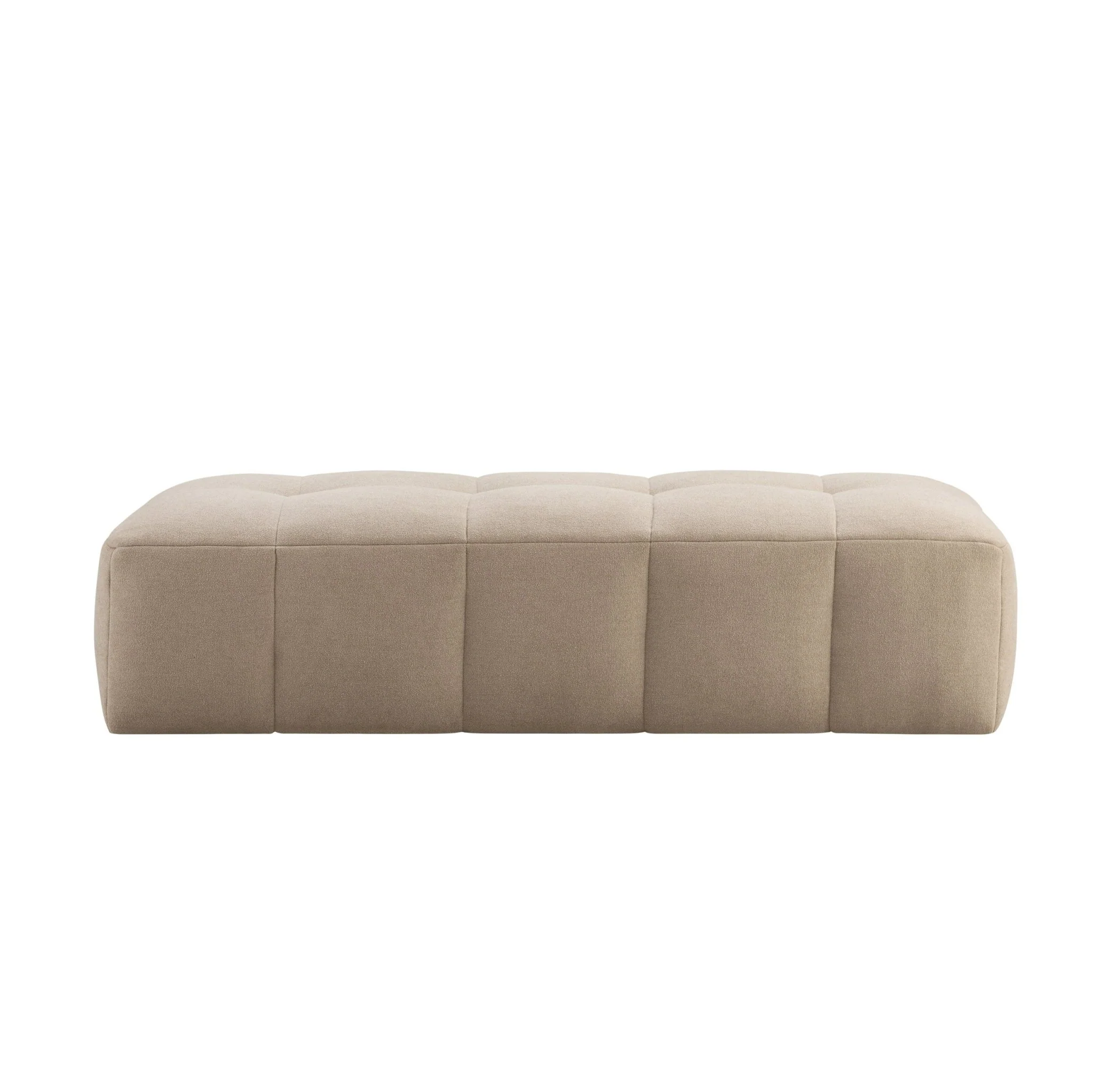 Manhattan Pouffe - Chenille Oatmeal - Image 3