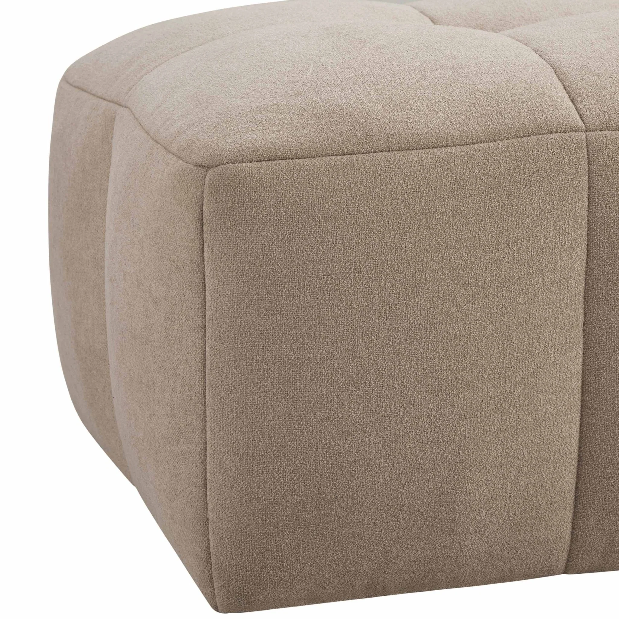 Manhattan Pouffe - Chenille Oatmeal - Image 6