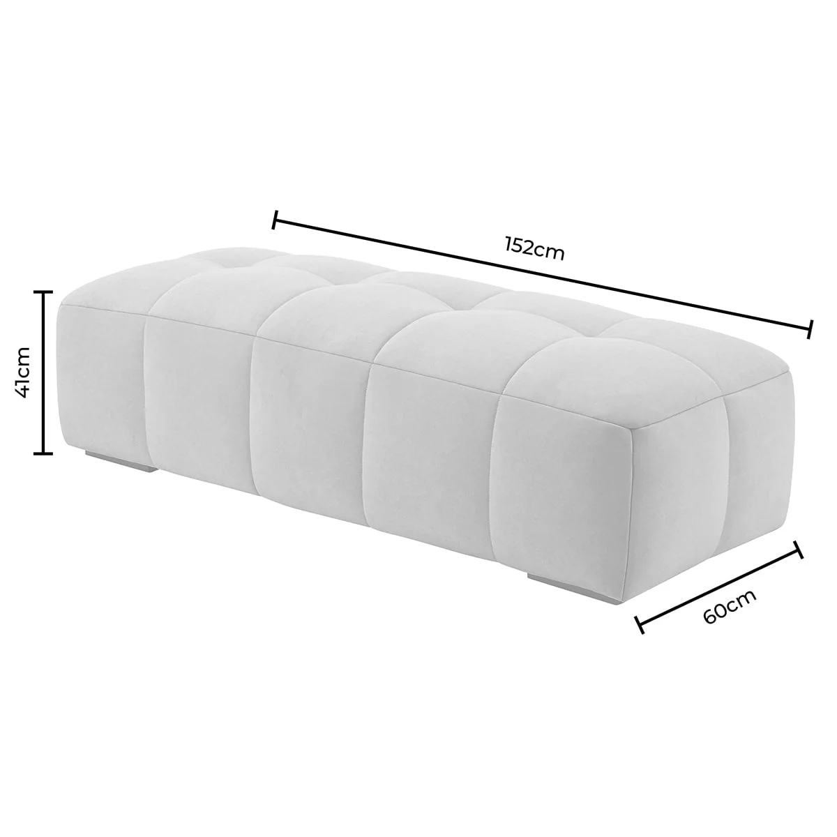 Manhattan Pouffe - Chenille Oatmeal - Image 8