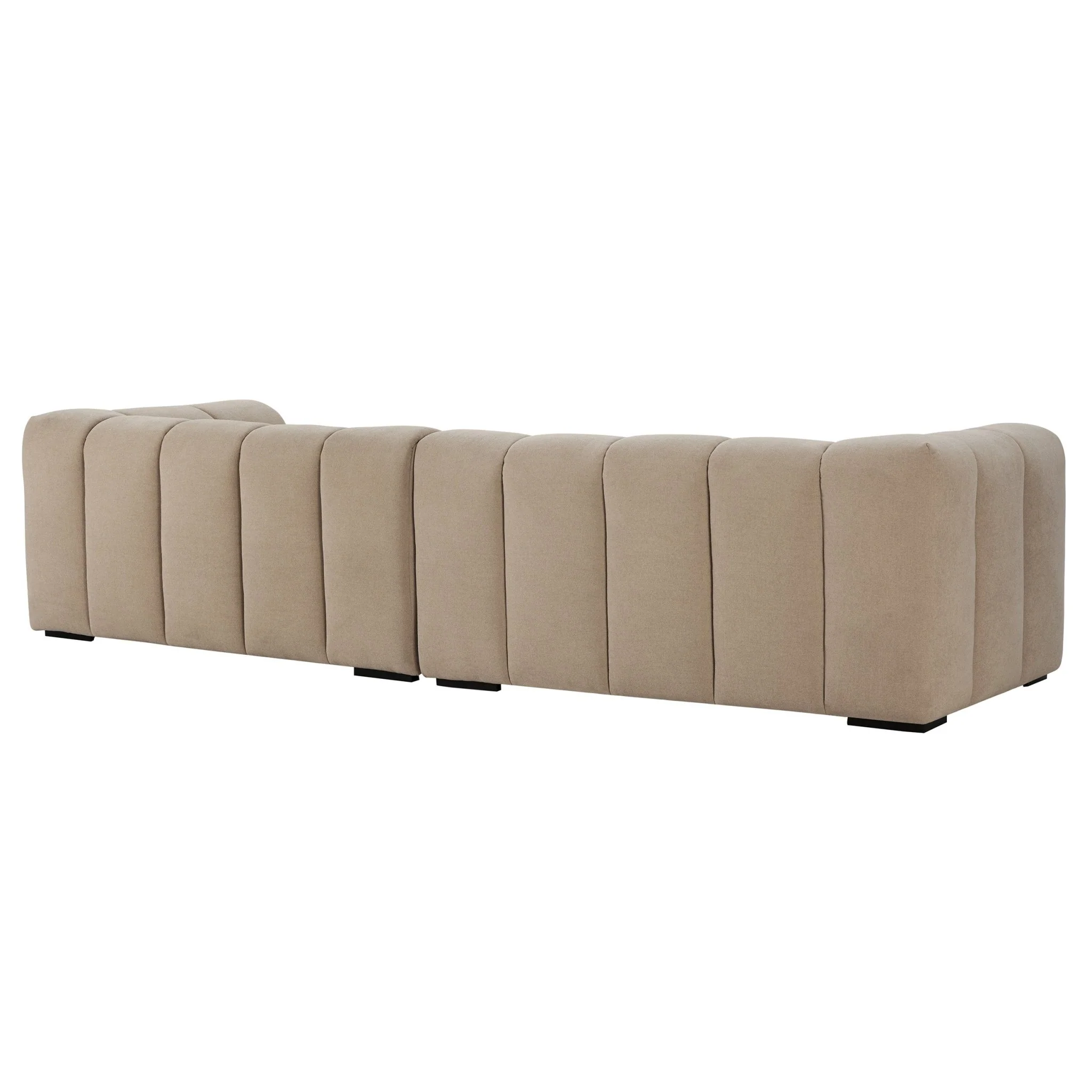 Manhattan Right Hand Chaise Sofa - Chenille Oatmeal - Image 5