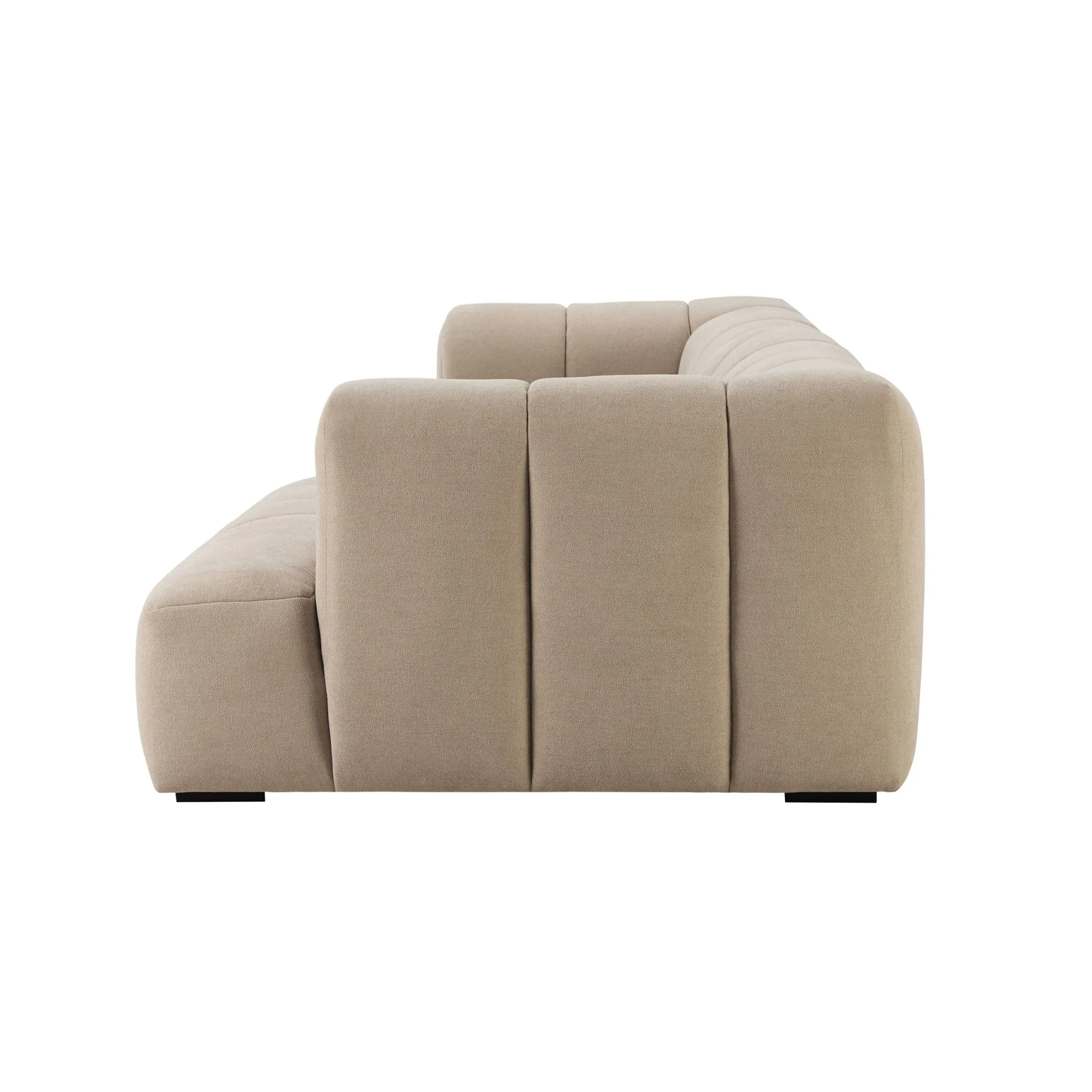 Manhattan Right Hand Chaise Sofa - Chenille Oatmeal - Image 6