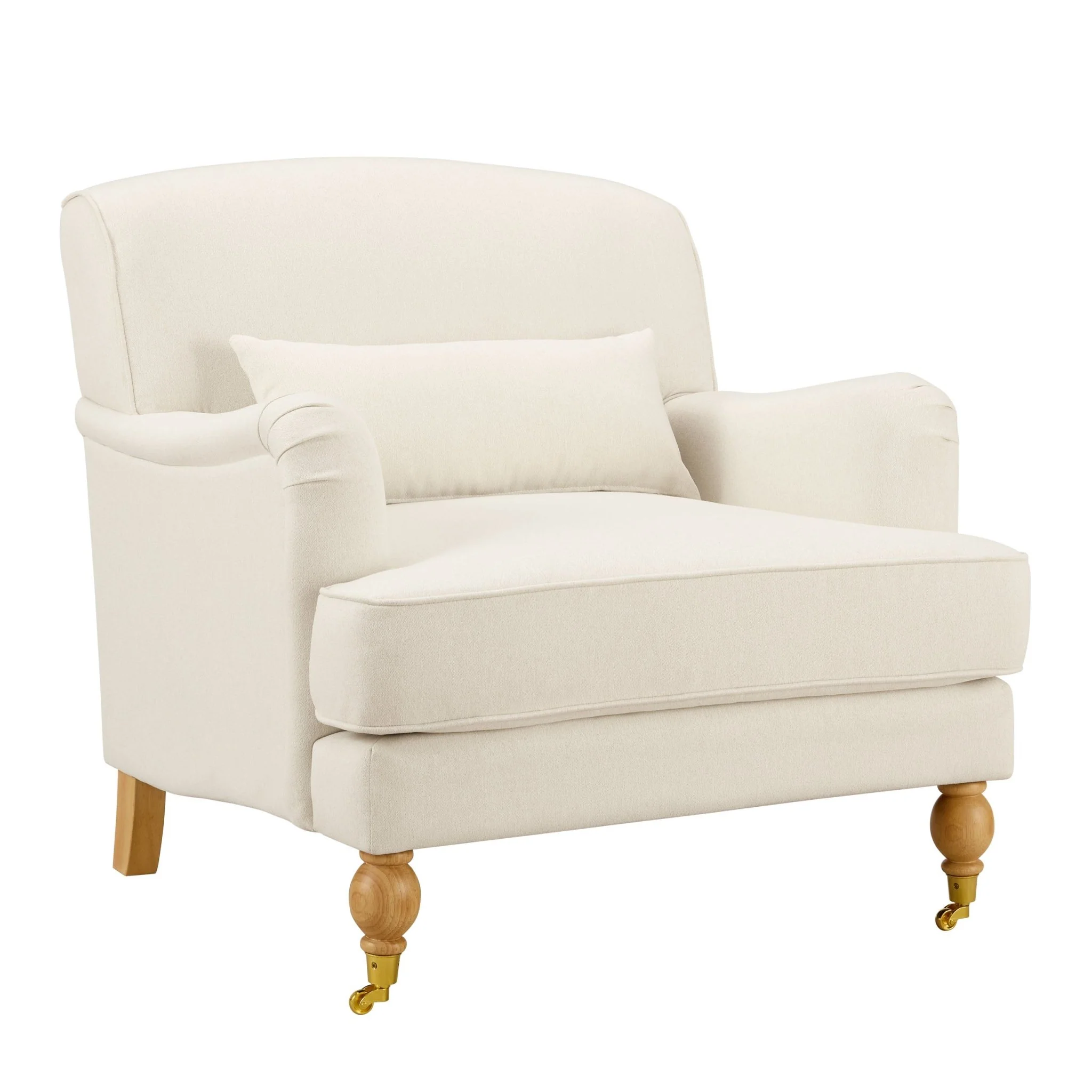 Mara Armchair - Cream Linen - Image 3