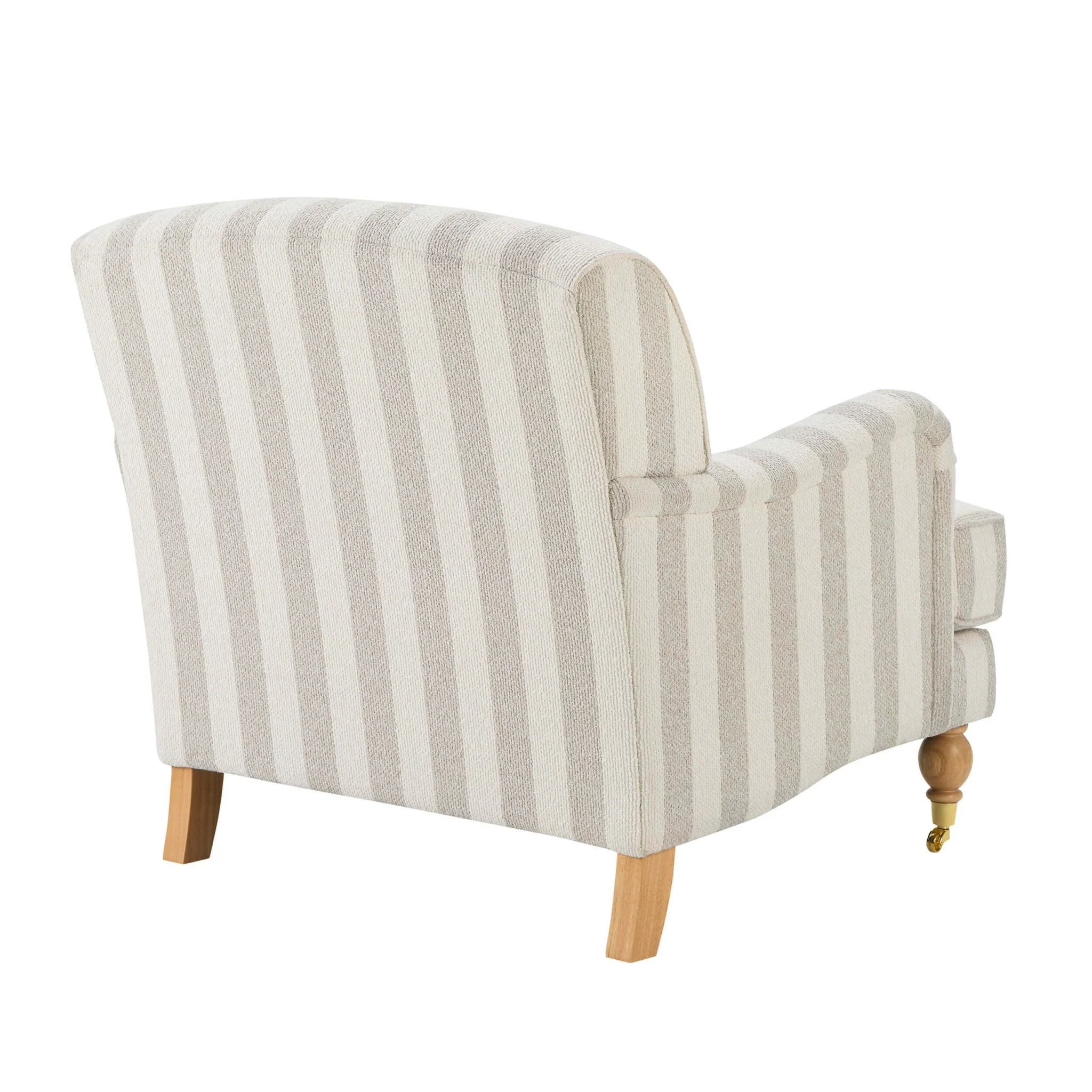 Mara Armchair - Natural Boucle Stripe - Image 5