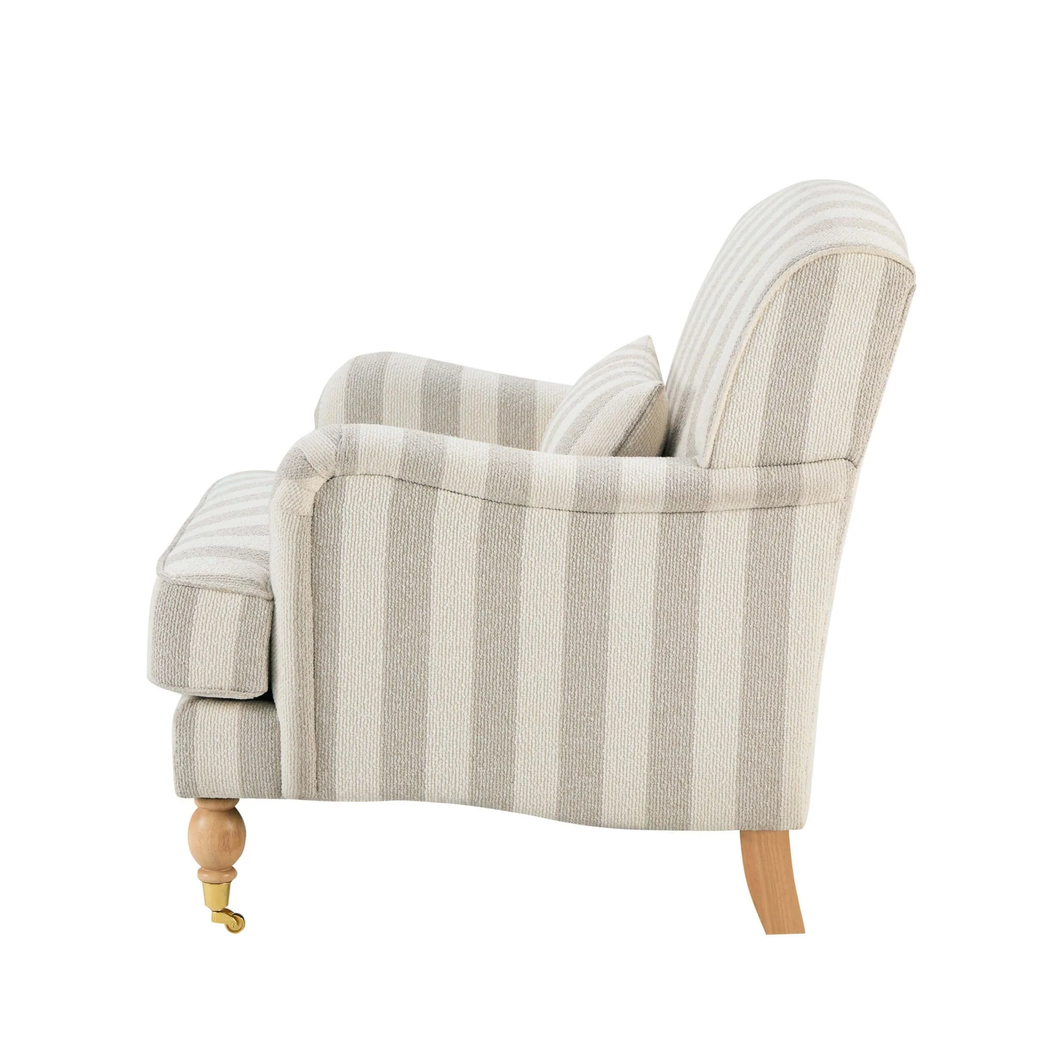 Mara Armchair - Natural Boucle Stripe - Image 7