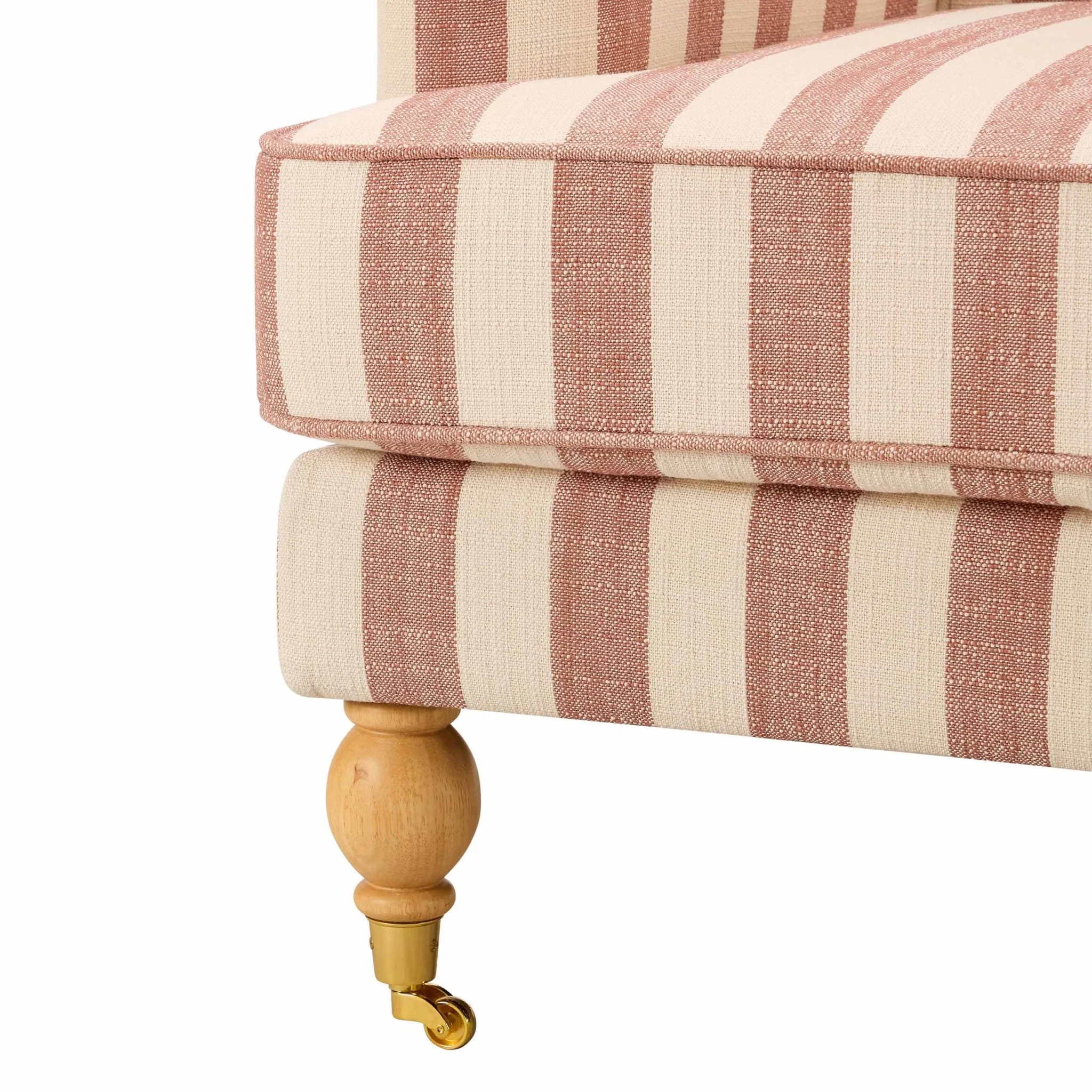 Mara Armchair - Raspberry Stripe - Image 7