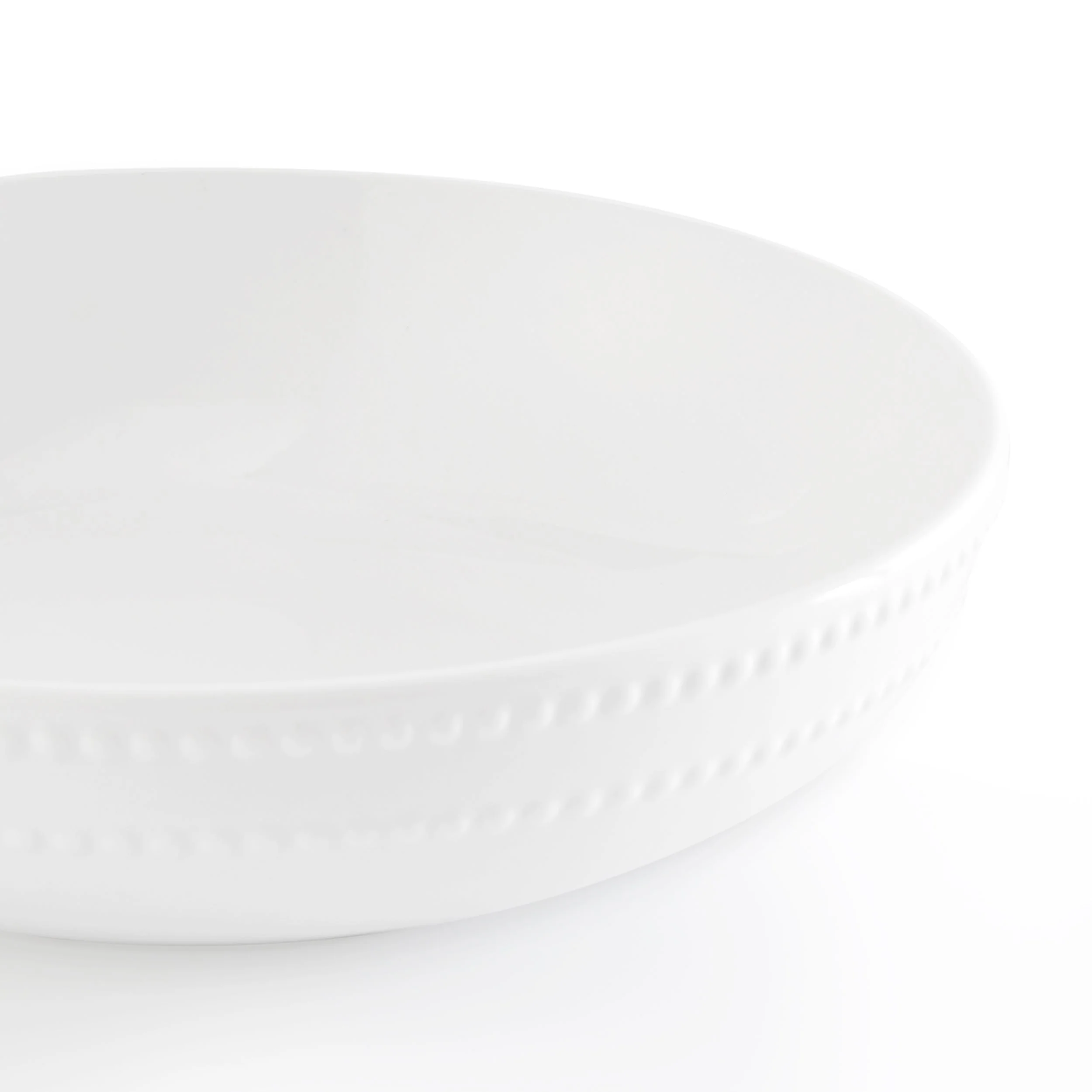 Margalo Beaded Serving Bowl - White - Image 6