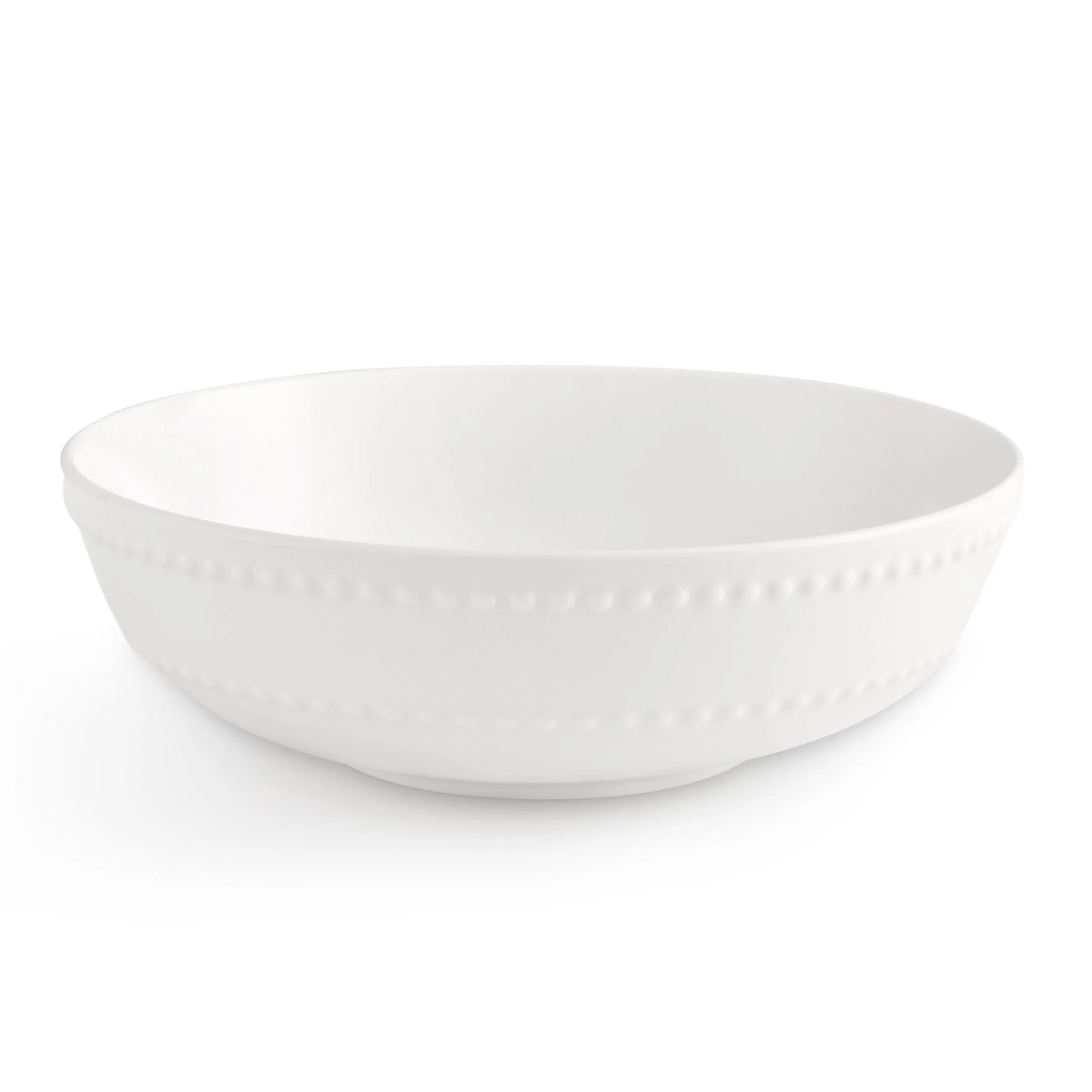 Margalo Beaded Set of 4 Cereal Bowls - White - Image 4
