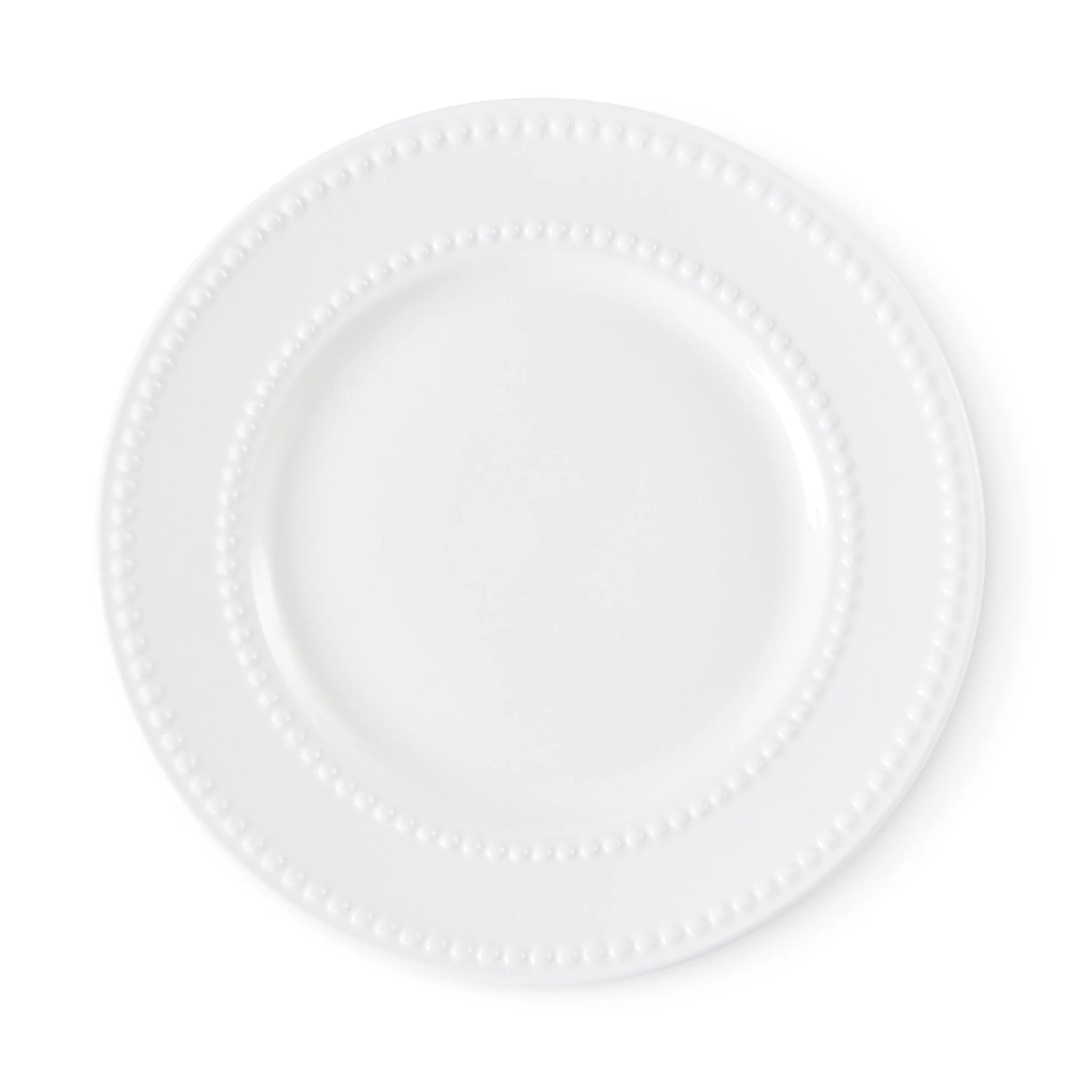 Margalo Beaded Set of 4 Side Plates - White - Image 8