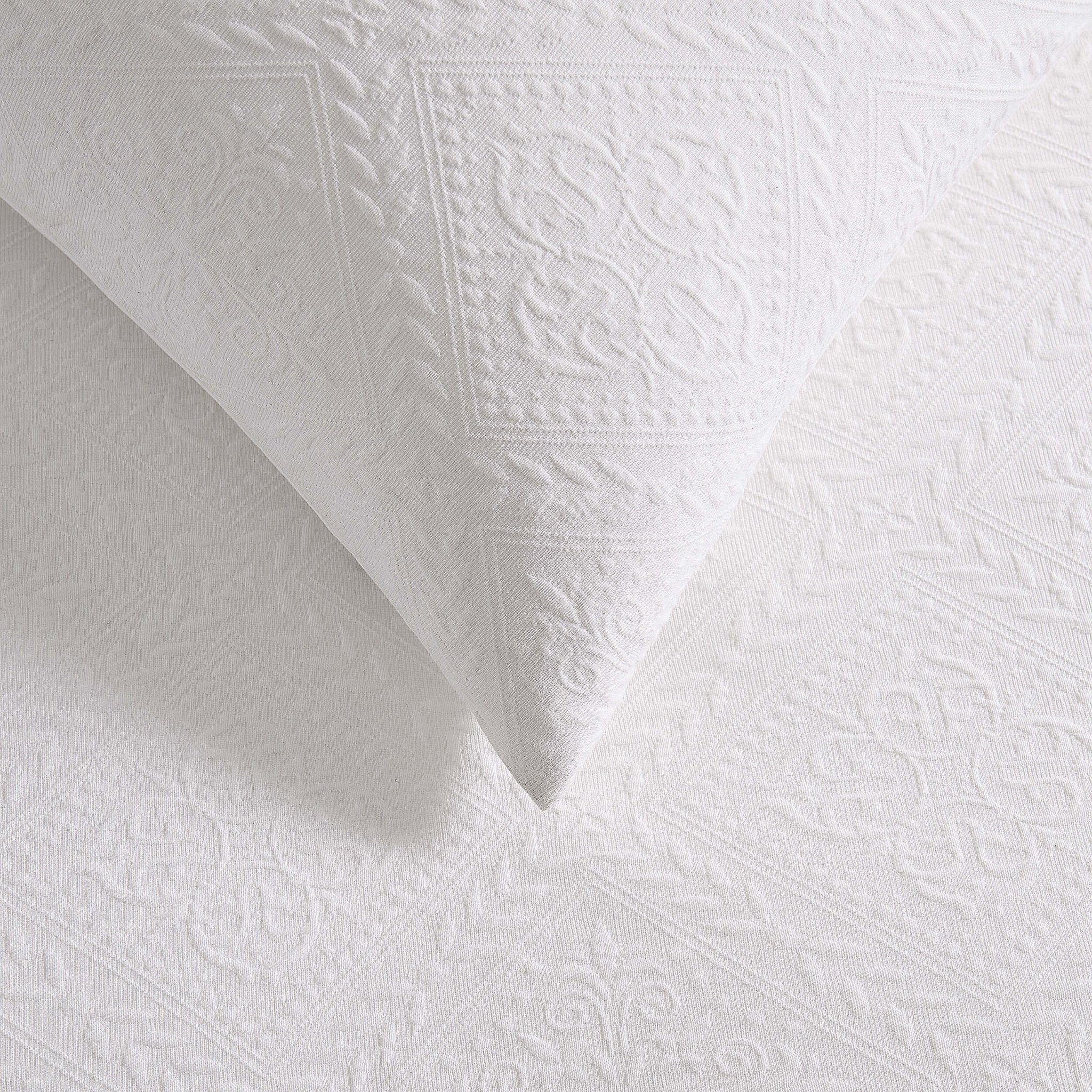 Margot 200 Thread Count Duvet Cover & Pillowcase Set - White - Image 5