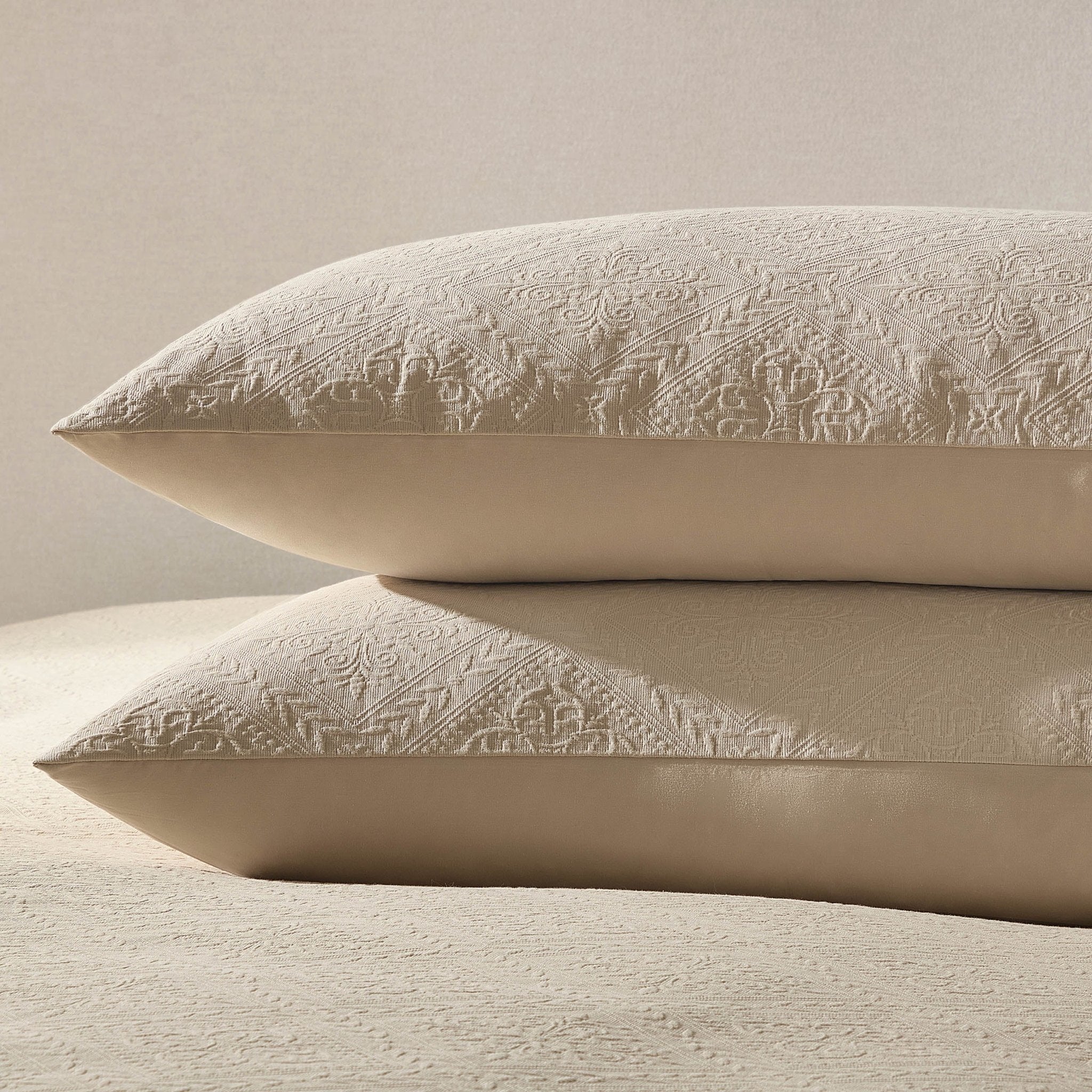 Margot 200 Thread Count Duvet Cover & Pillowcase Set - Natural - Image 5