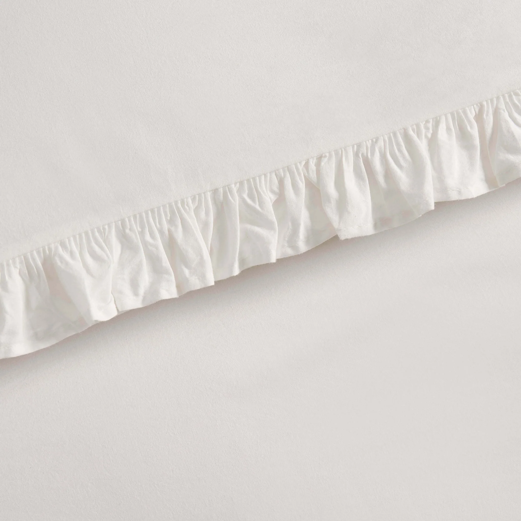 Marion 200 Thread Count Ruffle Edge Duvet Cover - Ecru - Image 5