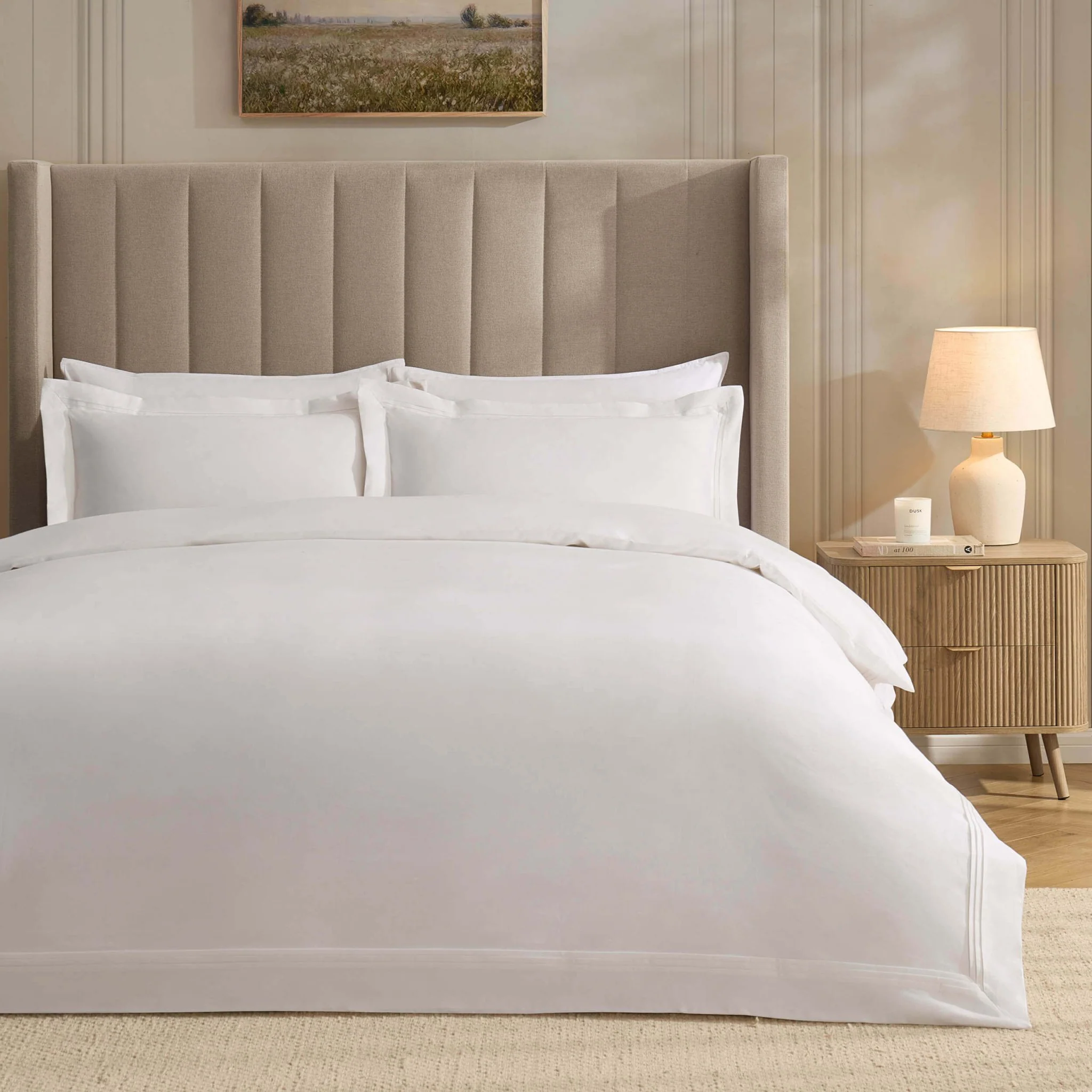 Marlowe 600 Thread Count Duvet Cover- White