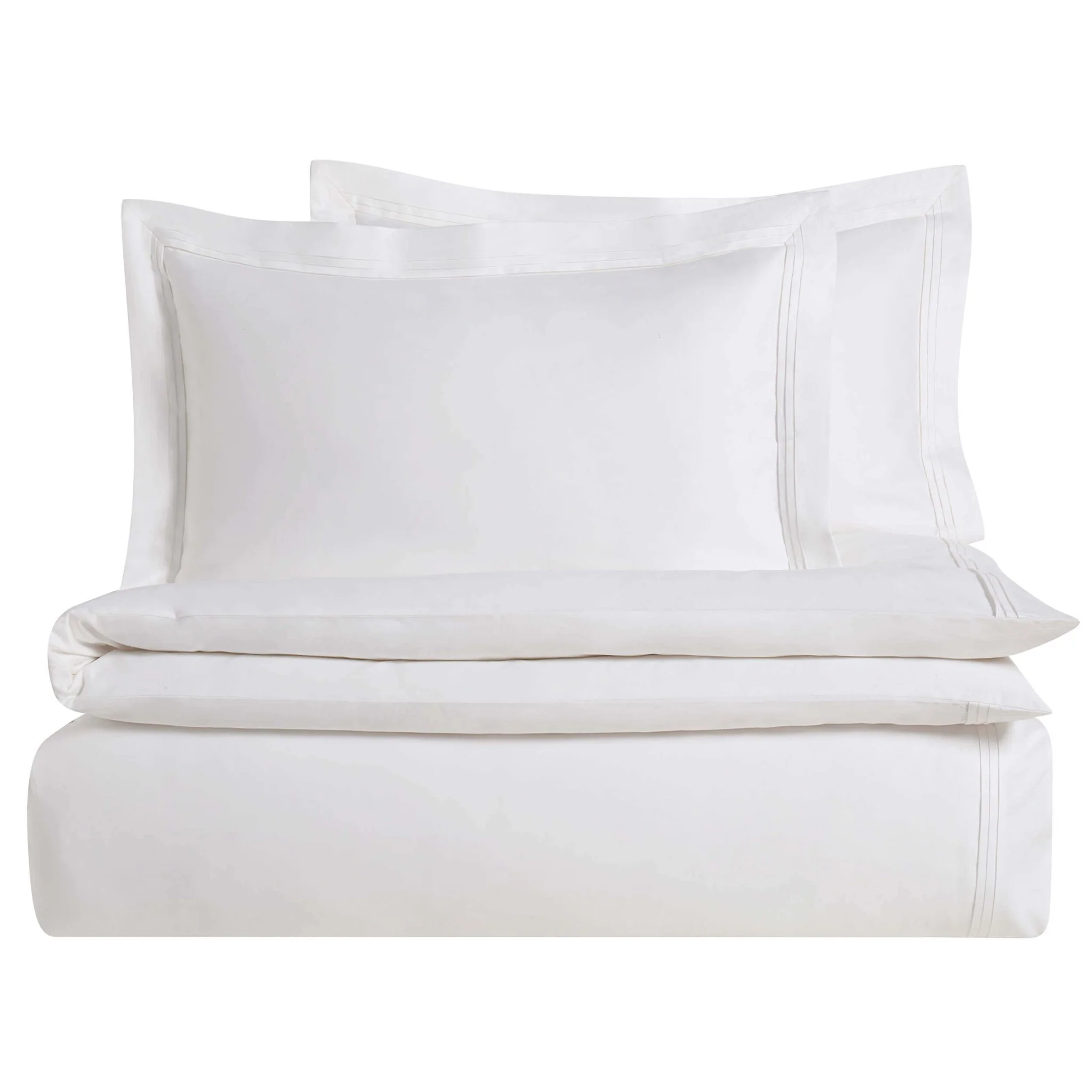 Marlowe 600 Thread Count Pair of Oxford Pillowcases - White - Image 6