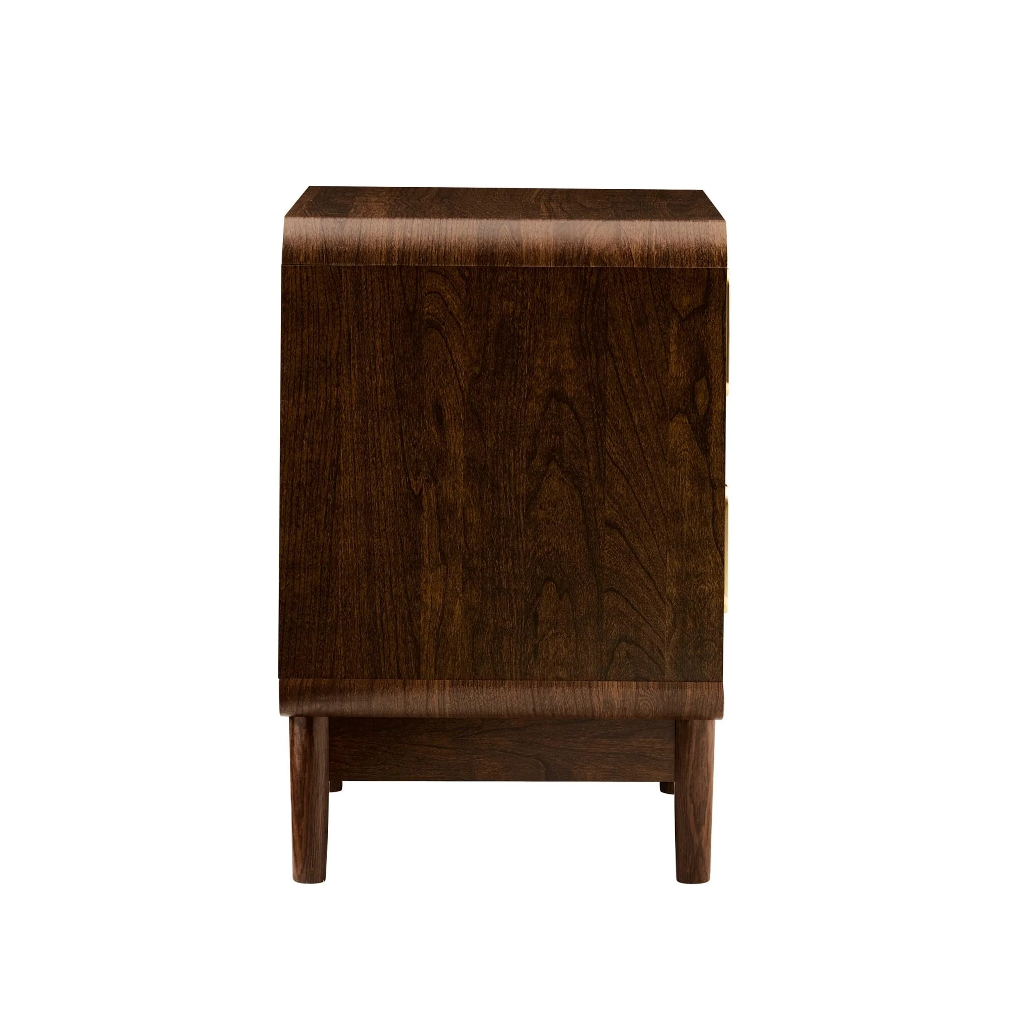 Marnie 2 Drawer Bedside Table - Walnut - Image 5