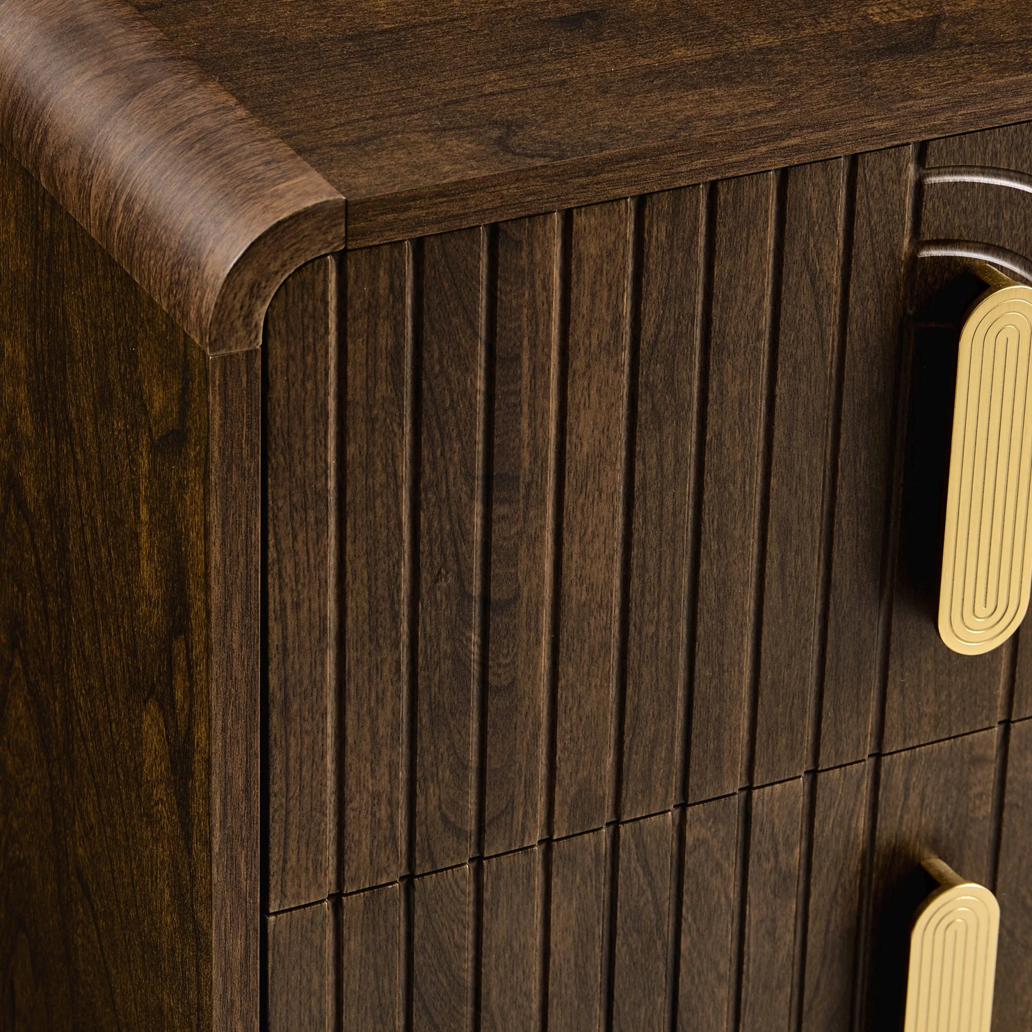 Marnie 2 Drawer Bedside Table - Walnut - Image 6