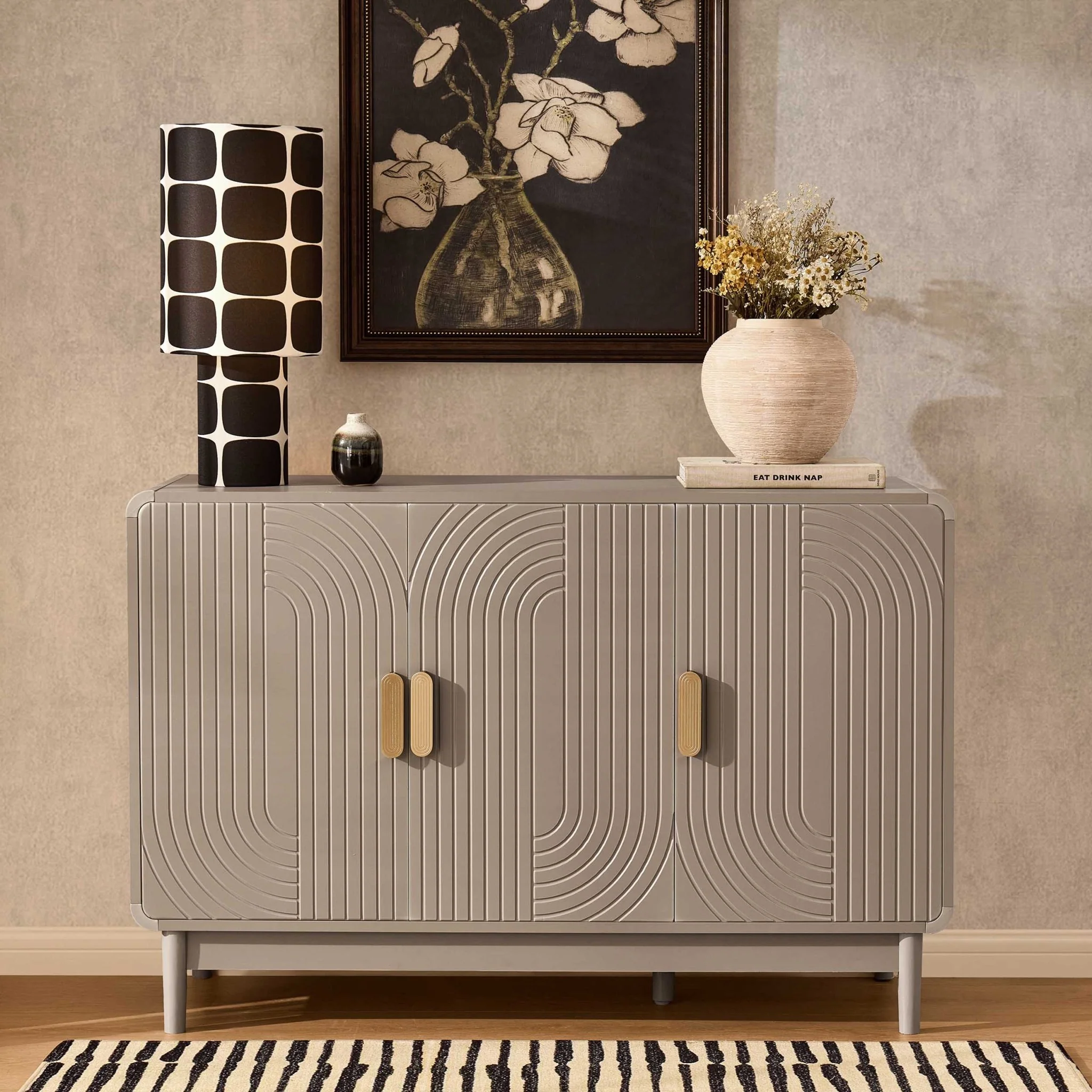 Marnie 3 Door Sideboard - Taupe