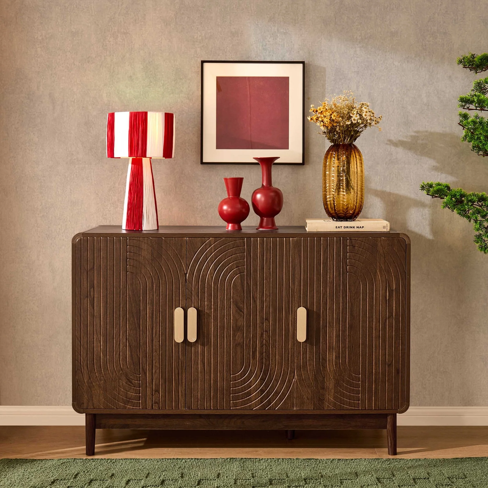 Marnie 3 Door Sideboard - Walnut