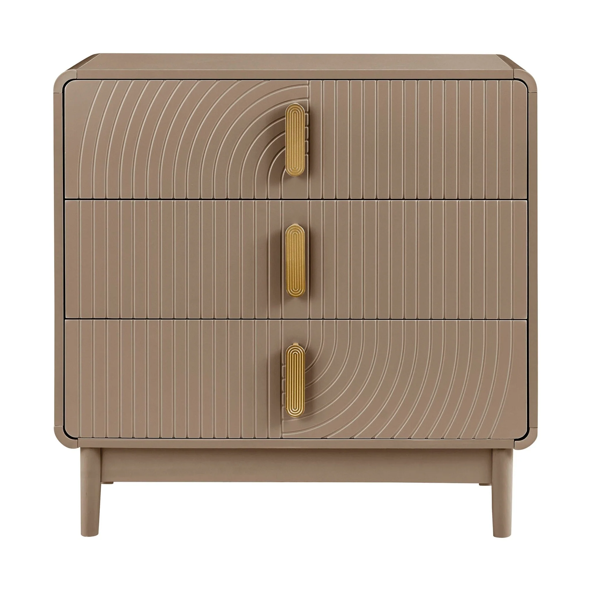 Marnie 3 Drawer Chest - Taupe - Image 2